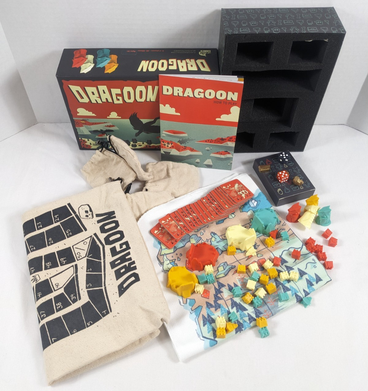 DRAGOON Board Game Standard 4th Edition Used COMPLETE Lay Waste Games 2018