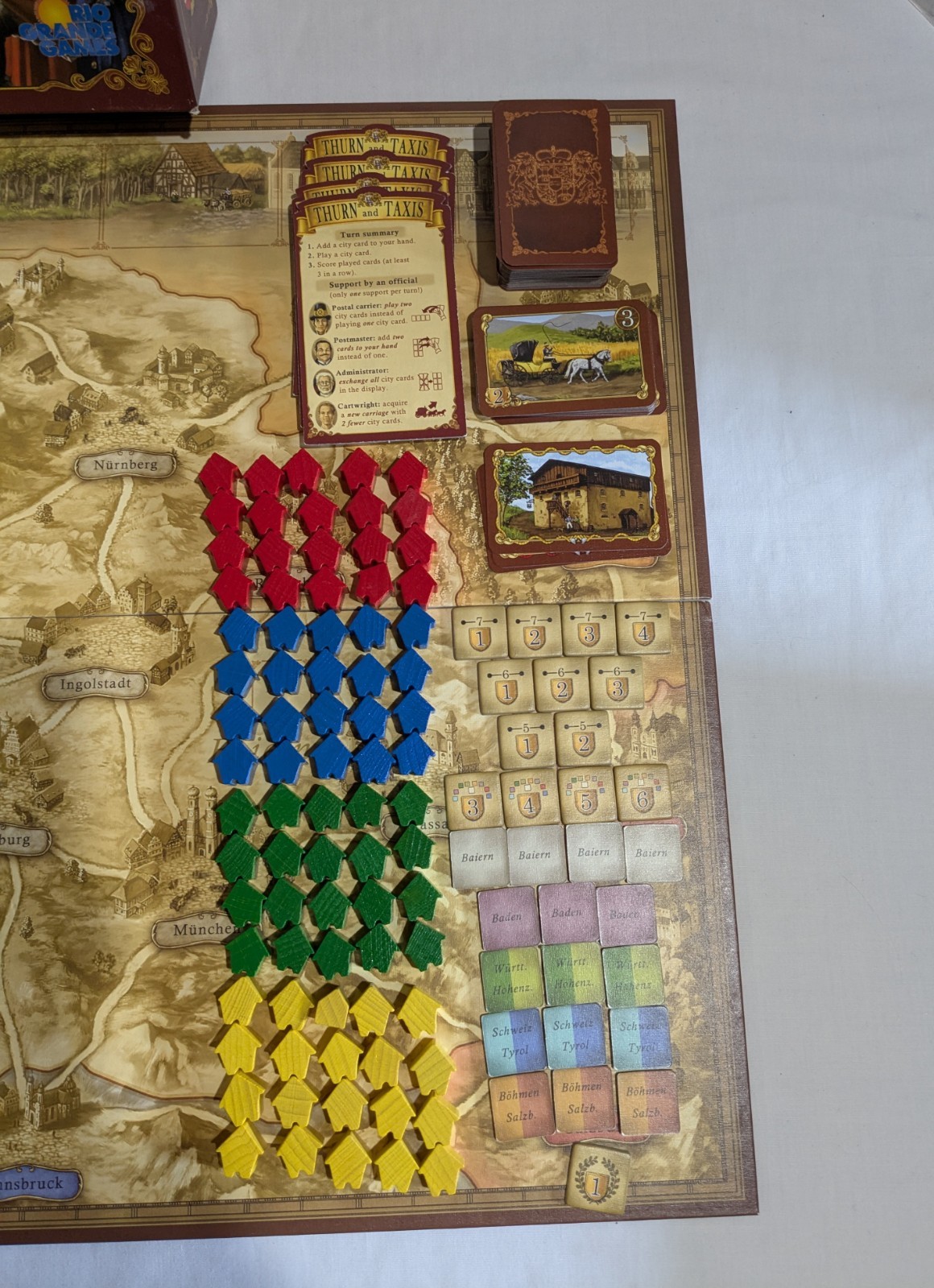 Thurn and Taxis Board Game Complete Rio Grande Games 2006