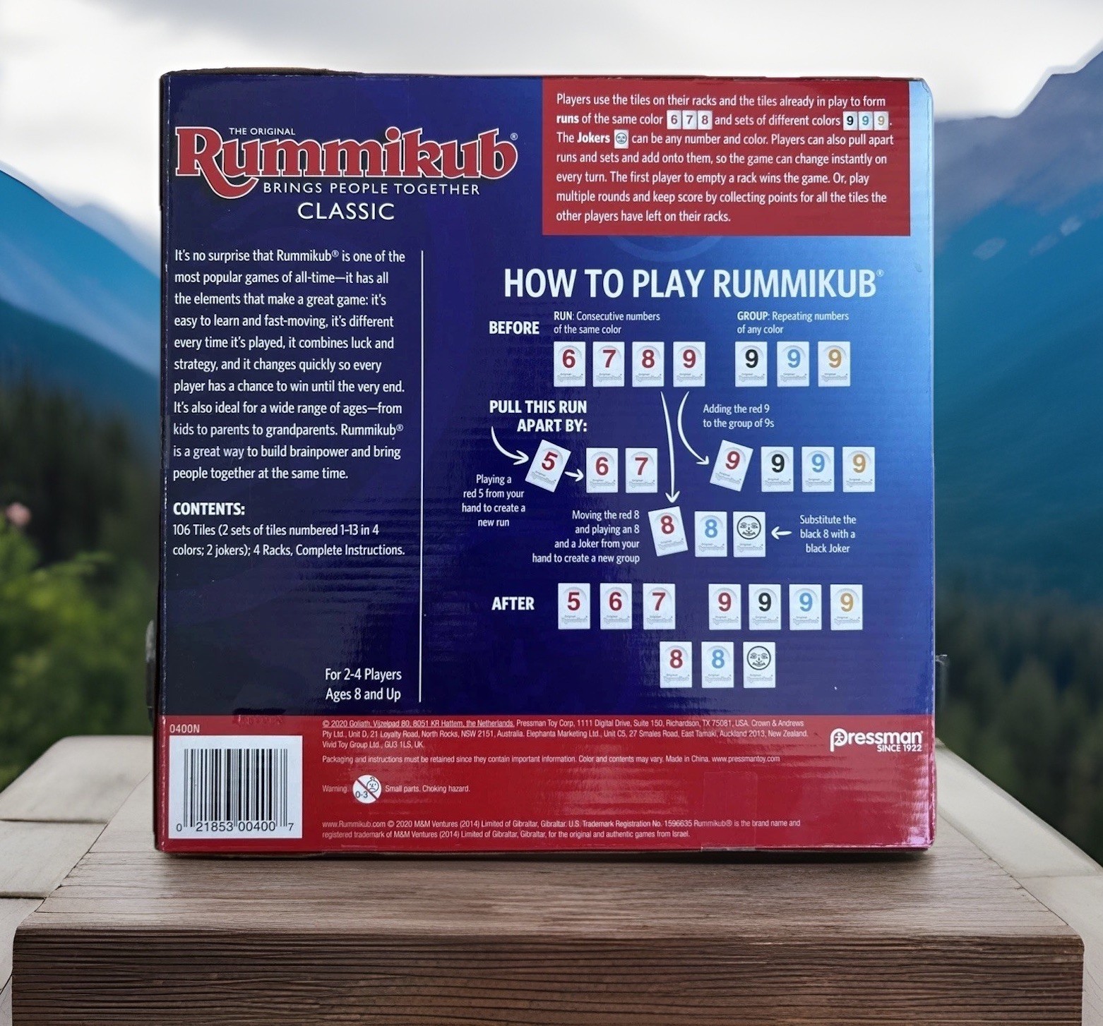 Pressman The Original Rummikub Classic Fast Moving Rummy Tile Game 2020 Edition