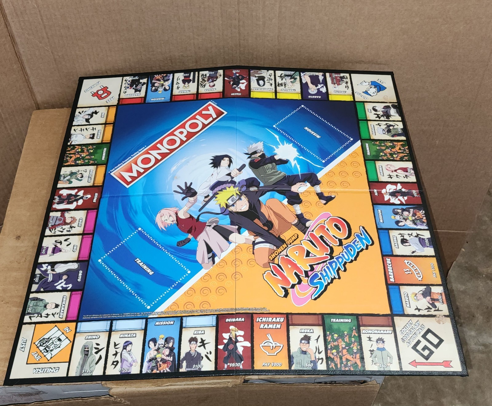 Shonen Jump Naruto Shippuden Monopoly Game Manga Anime Complete