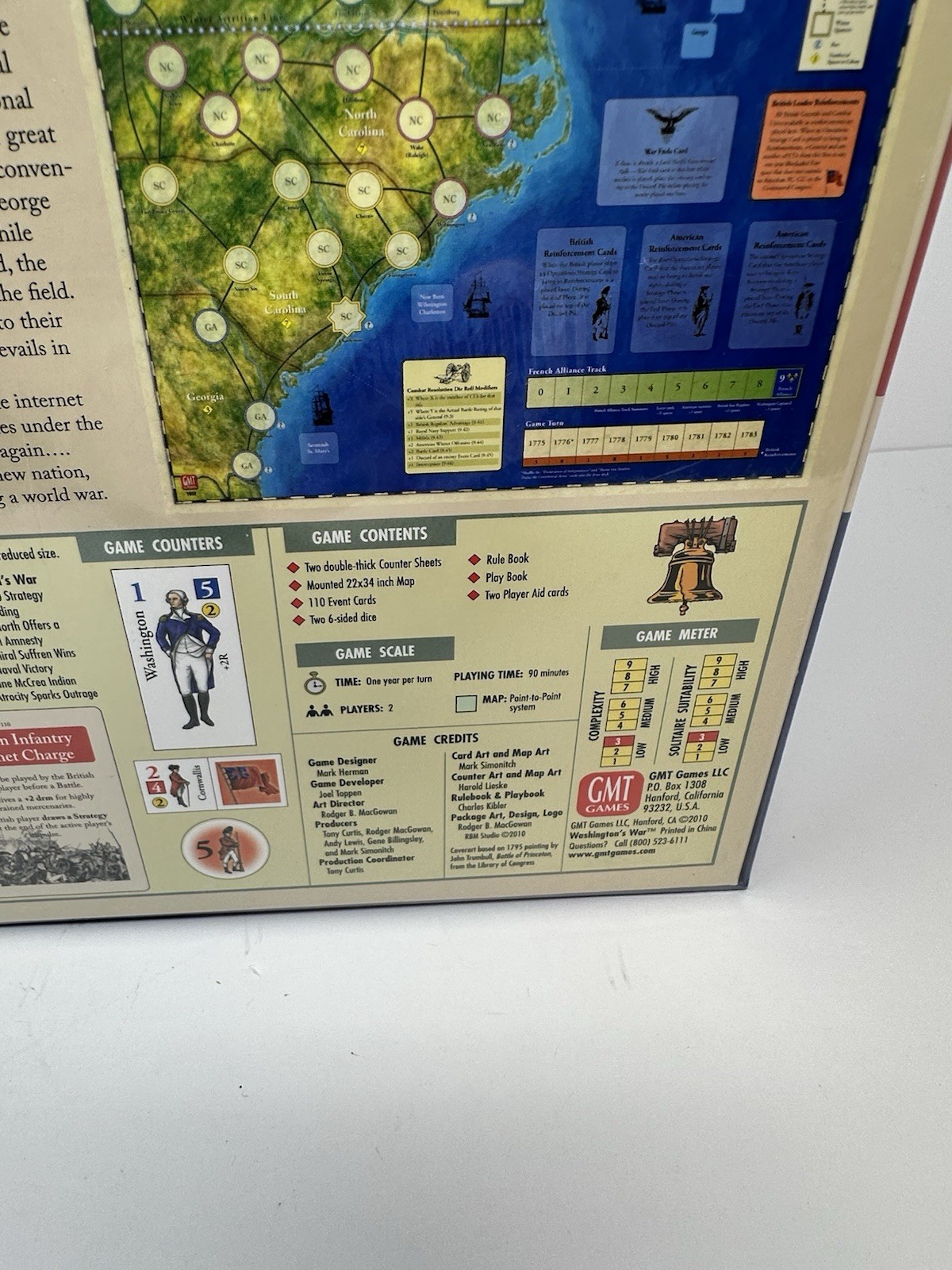 GMT Games Washington`s War: The American Revolution GMT Games 2010 NEW SEALED