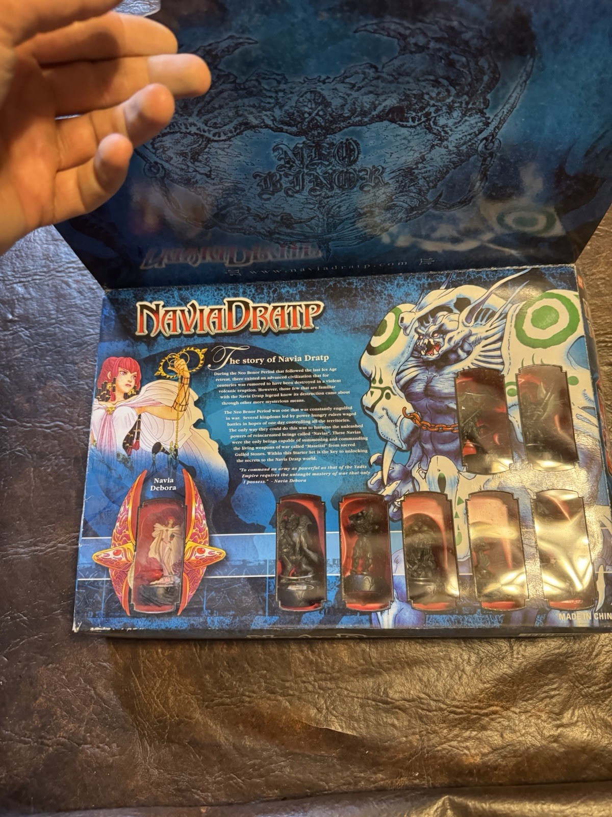 2004 Bandai Navia Dratp Collectible Minatures Board Game Starter Set 2 Open Box