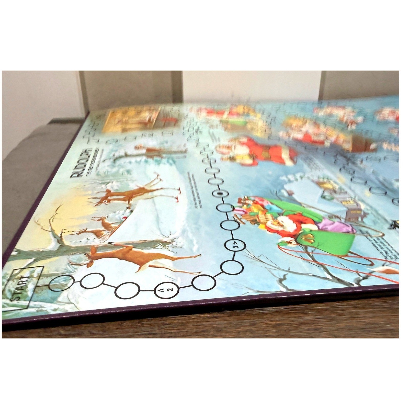 Vintage 1977 Rudolph the Red-Nosed Reindeer Cadaco Board Game Complete