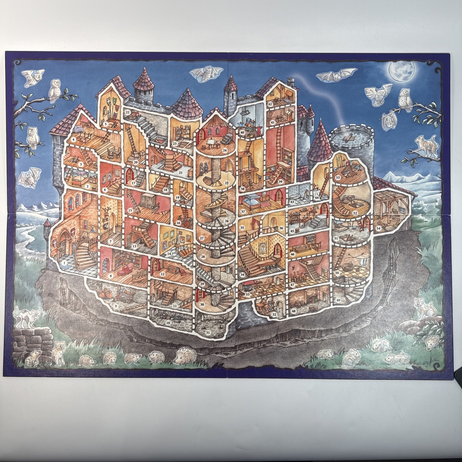 Ghost Chase Canterville Castle COMPLETE Rio Grande Games 2001 Amigo Strategy