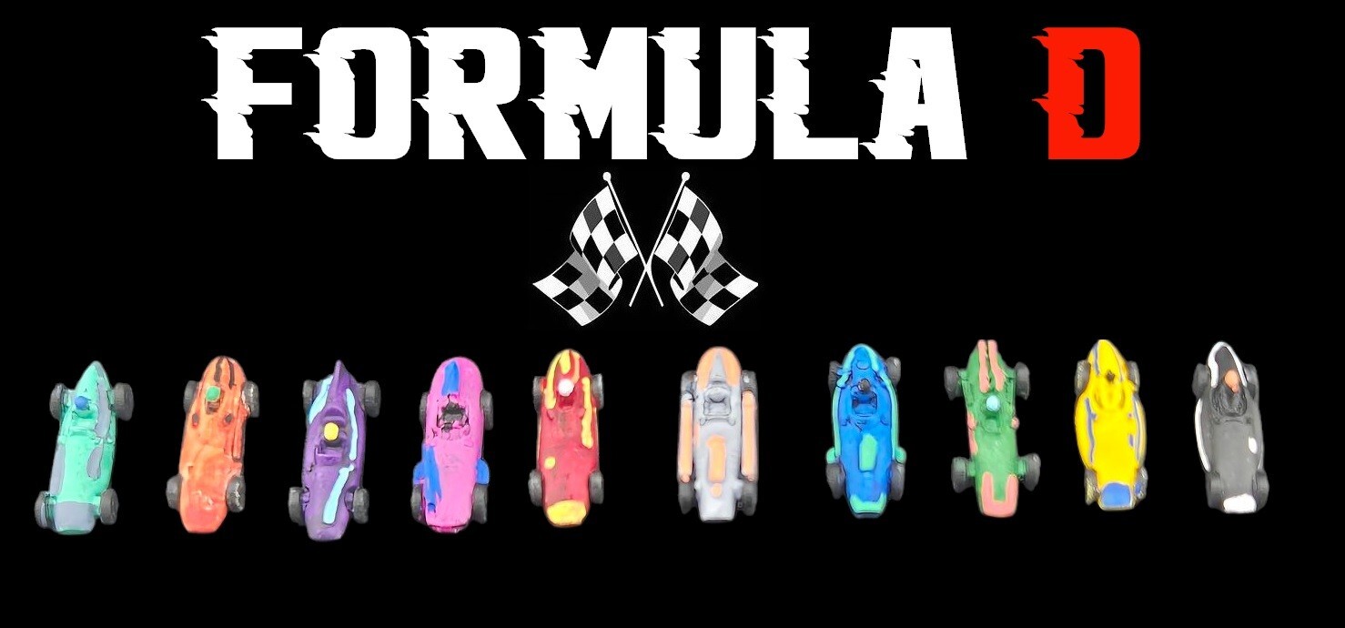 Formula D 10 painted F1 miniature cars / 10 cars F1 (20mm) painted