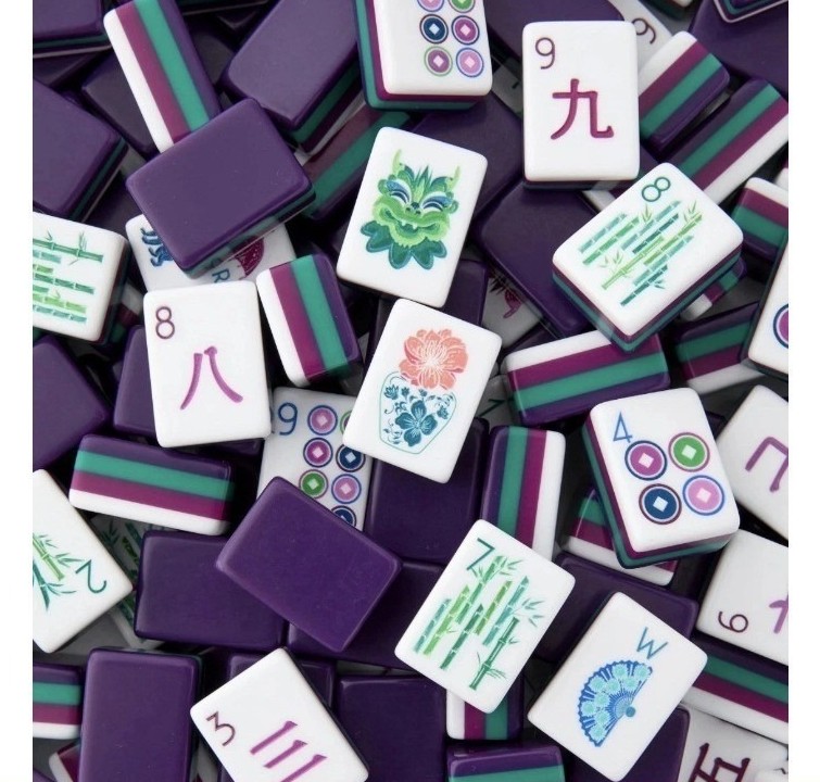 American Mahjong Game Set, 160 New Royal Purple Layered Mah jong