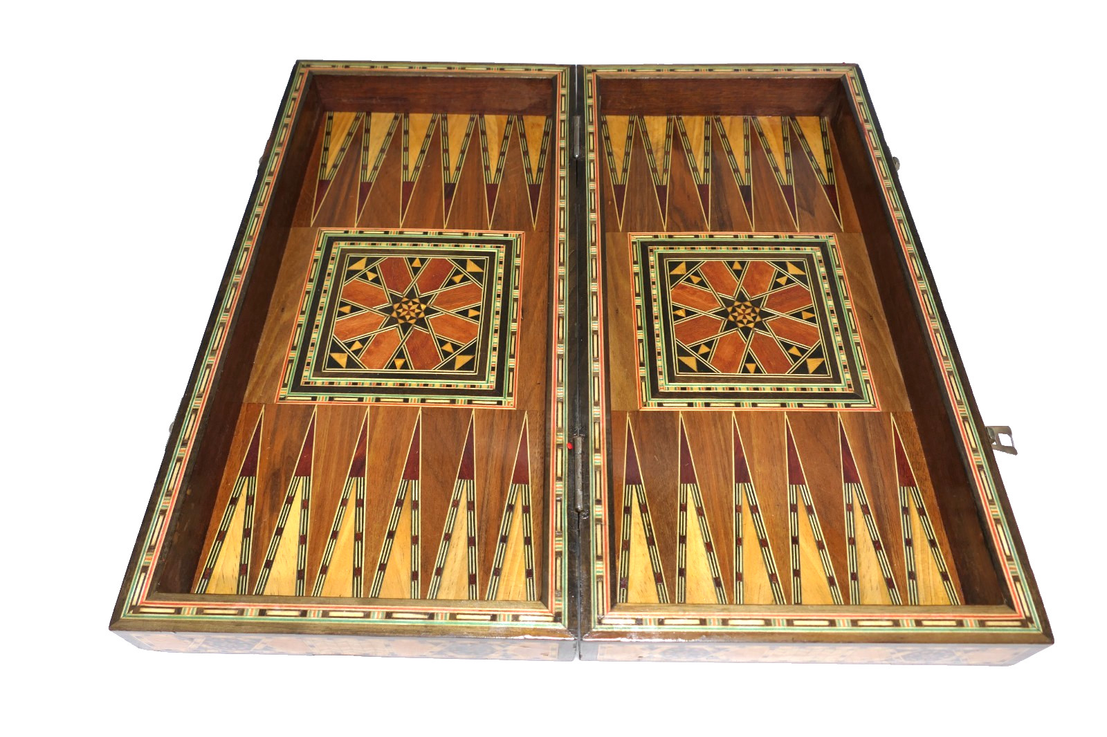 Backgammon Chess Set Handmade Solid Inlaid Wood Game Board