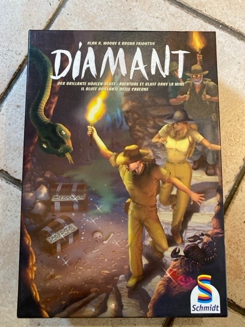 DIAMOND – Game by Schmidt – Bruno Faidutti – Rare First Edition with Board!