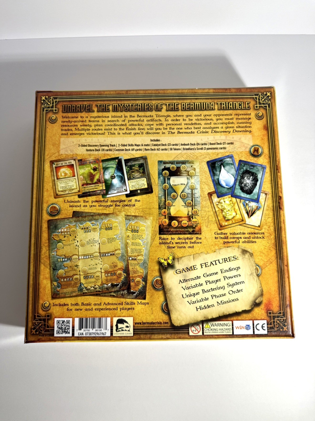 The Bermuda Crisis Discovery Dawning Lysander Games Boardgame – Open Box