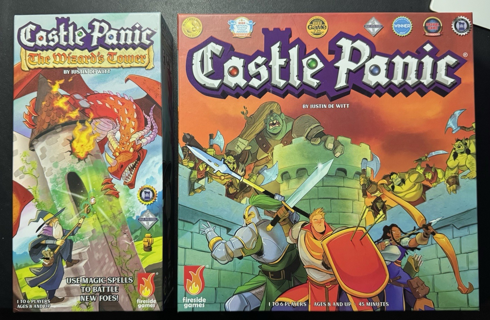 Castle Panic + The Wizard’s Tower (Fireside Games, 2022-2024) 2nd Edition, 99%