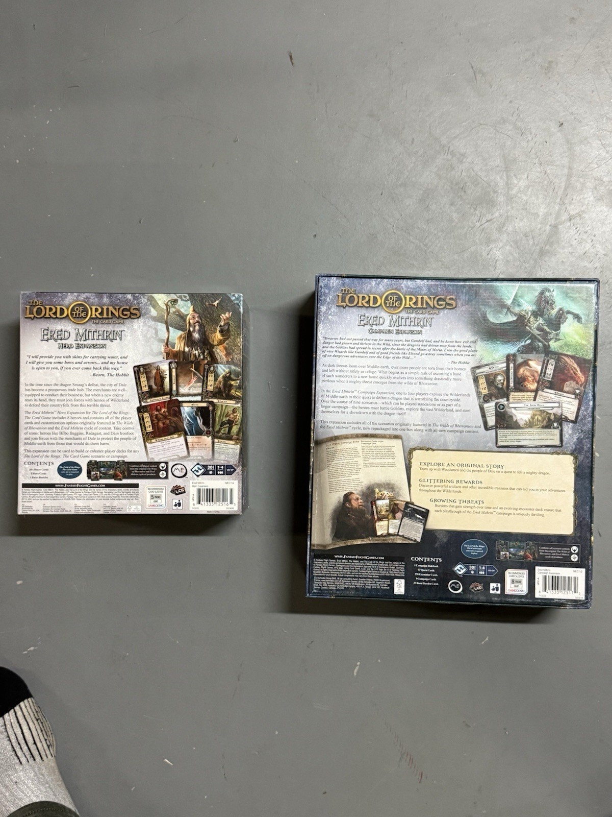 LOTR LCG Ered Mithrin Campaign & Hero Expansion Lot Sealed