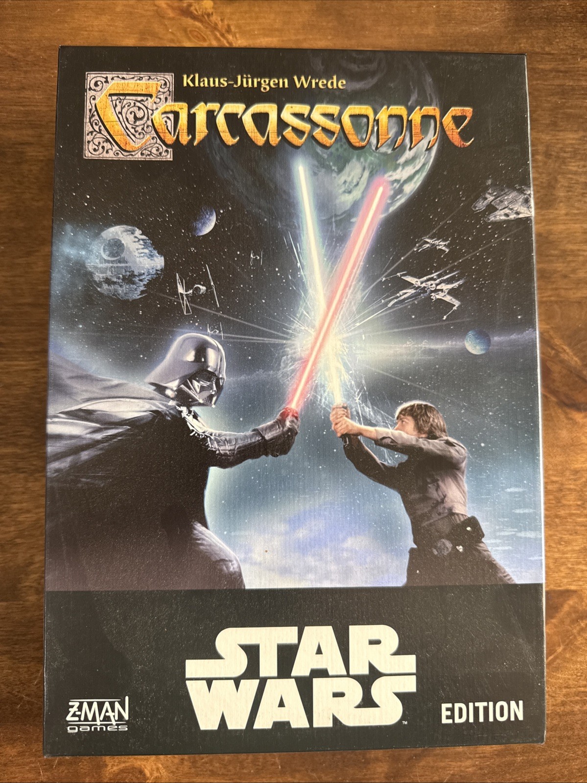 Disney Star Wars Carcassonne Klaus Jürgen Wrede 100% COMPLETE Edition Board Game