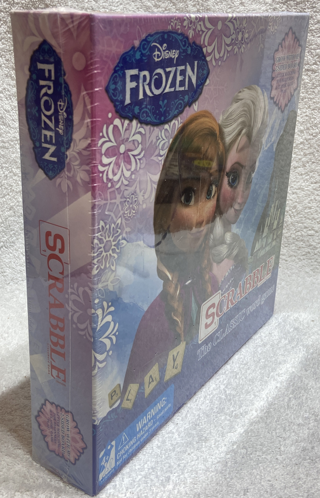 Disney FROZEN Scrabble CrossWord Board Game Double Sided Board New & Sealed 2014