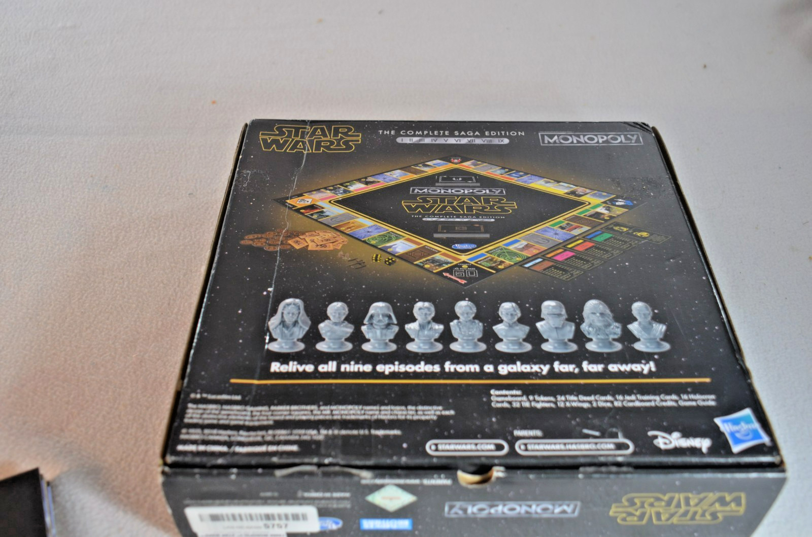 Monopoly Star Wars Board Game Saga Edition Ages 8-Up Complete
