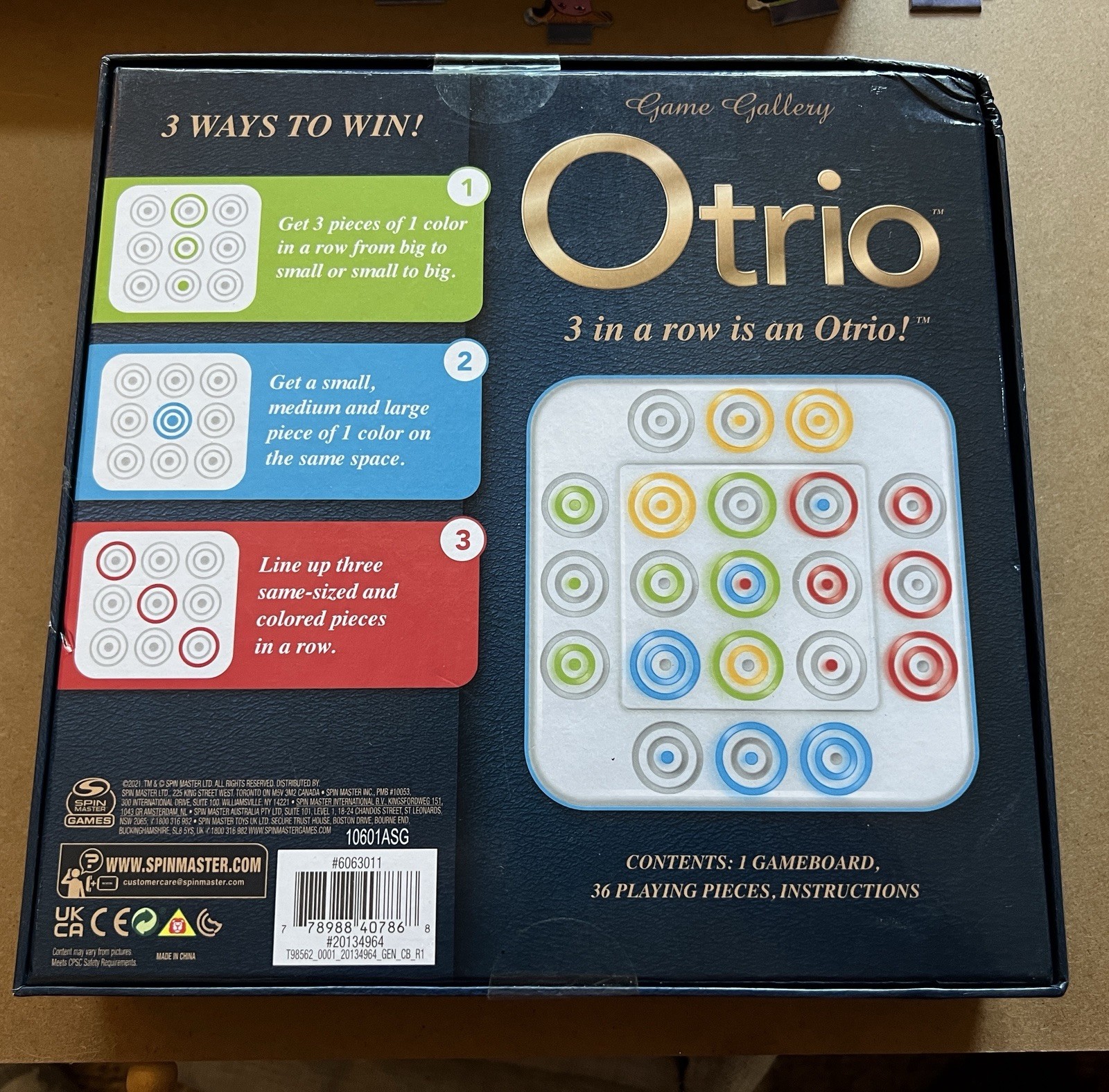 OTRIO Board Game New SEALED 2021 Award Winner Educational Strategy Ages 8+