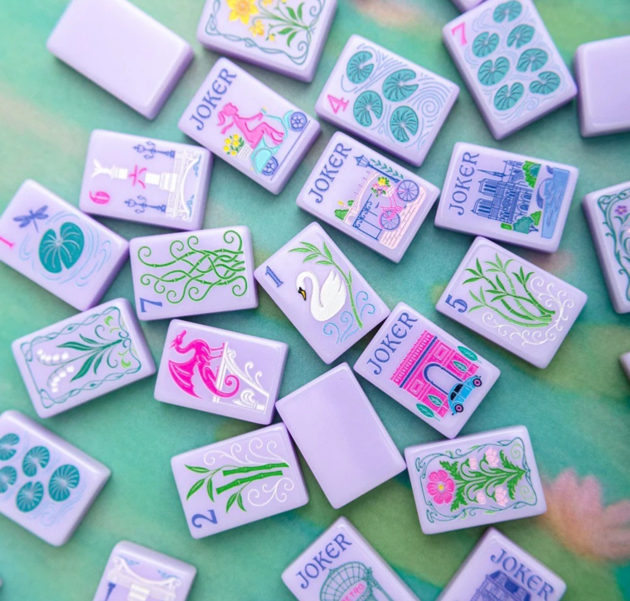 2026 Purple 💜American Mahjong Game Set, 160 Paris Mah Jong Tiles Free shipping
