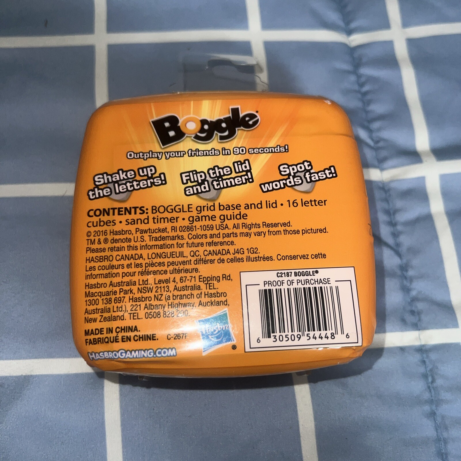 Boggle Classic by Hasbro Gaming Brand New for Ages 8 and Up