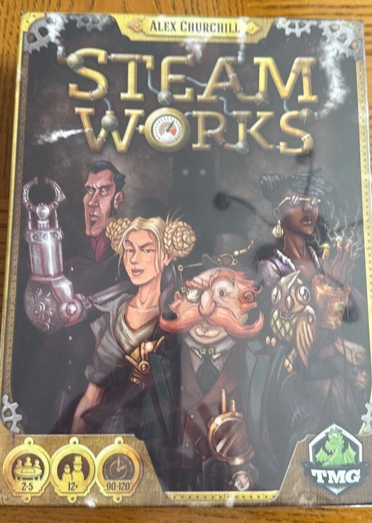 Steam Works Board Game by Alex Churchill Tasty Minstrel Games Brand New & Sealed