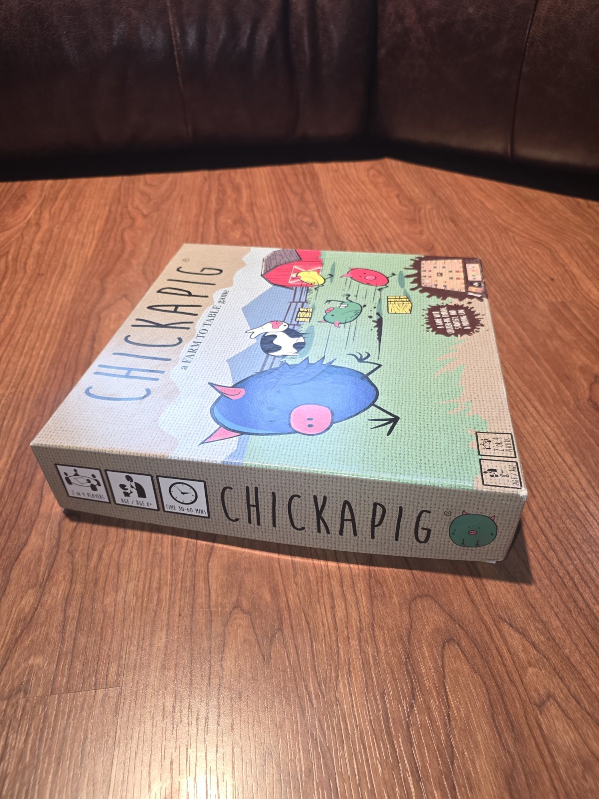 Chickapig Strategic Farm Family Board Game 100% Complete Clean
