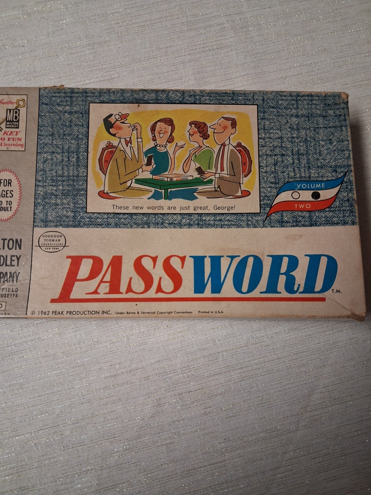 1962 Milton Bradley Password Game #4260 Volume 2 Complete Made In USA Vintage