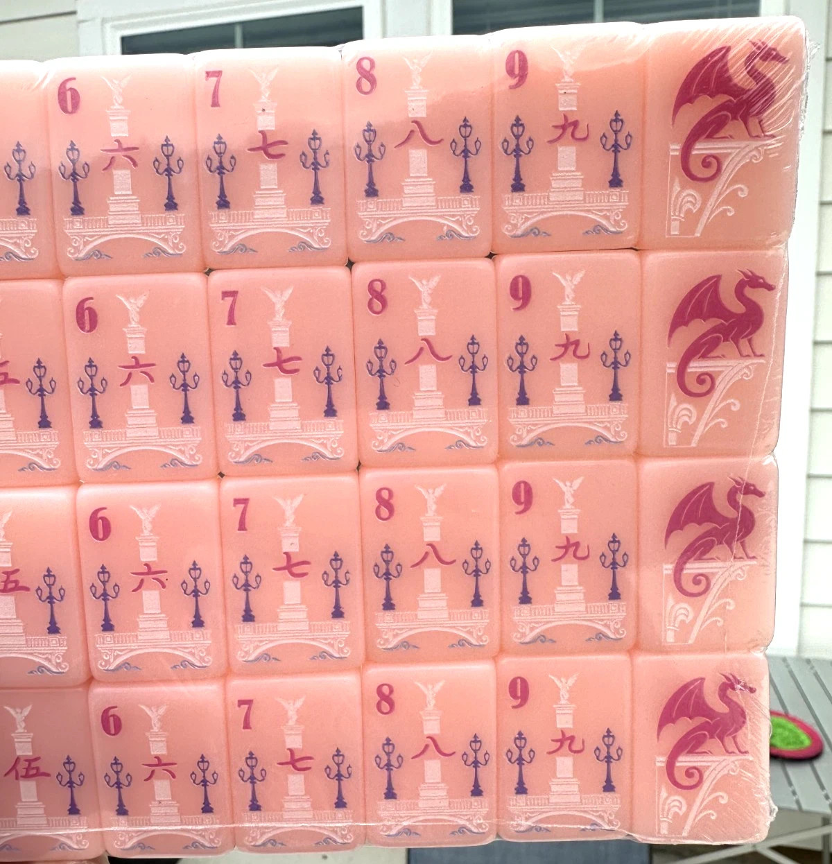 PARIS PINK Acrylic American Mahjong Tiles Set 160 Pcs US Seller Fast Ship NEW