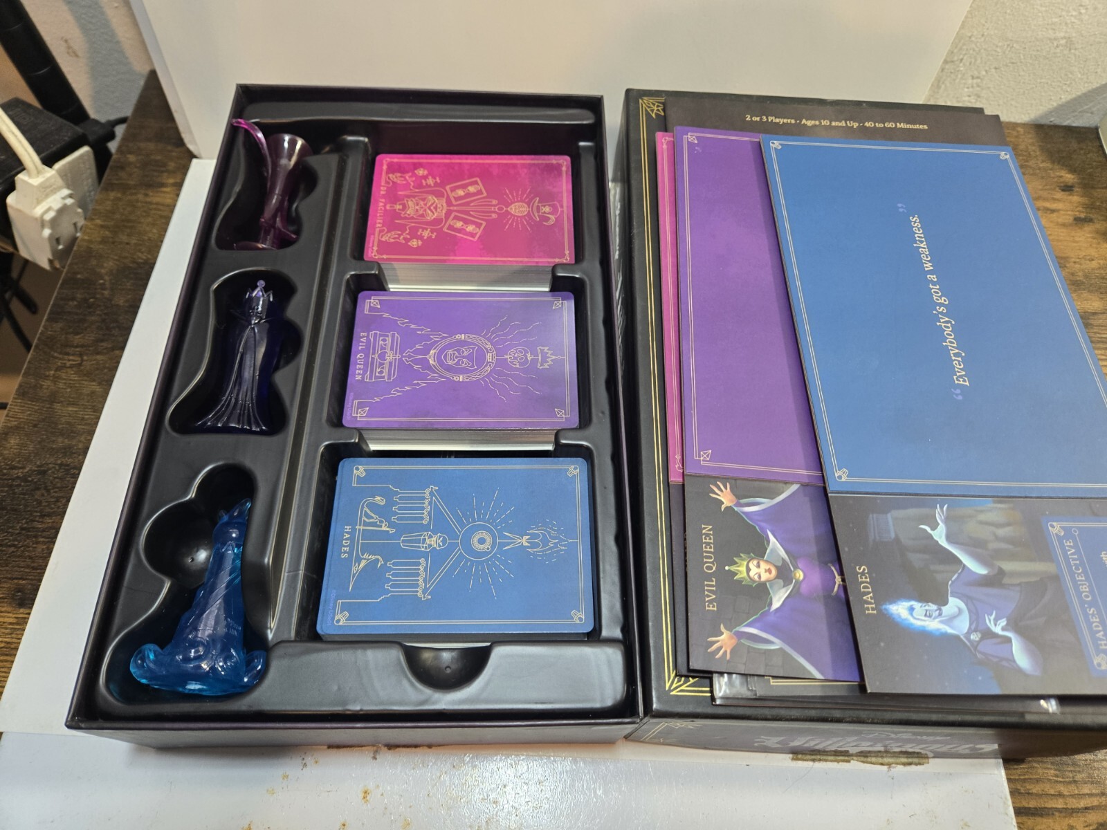 Disney Villainous Wicked to The Core Game Open Box Complete