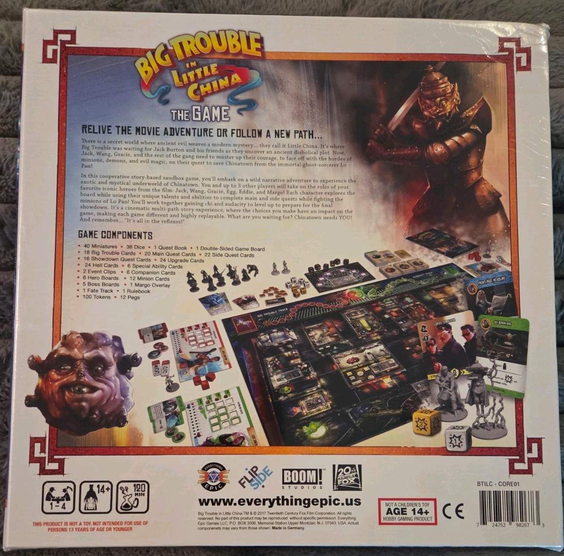 Big Trouble in Little China The Game New Sealed (with some box damage)