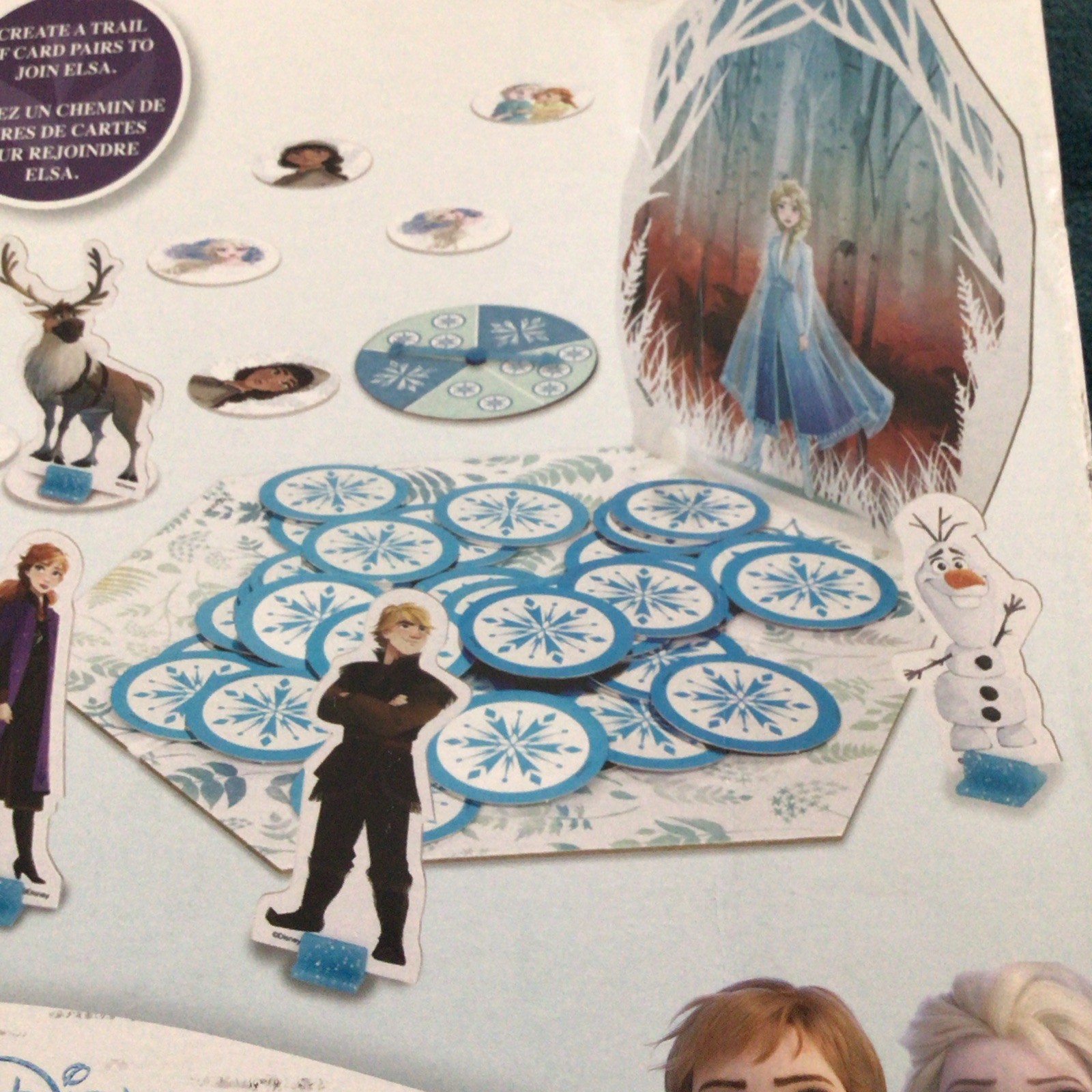 Disney Frozen II Snowflake Journey Game, Kid’s Board Game, Frozen II Movie, Elsa