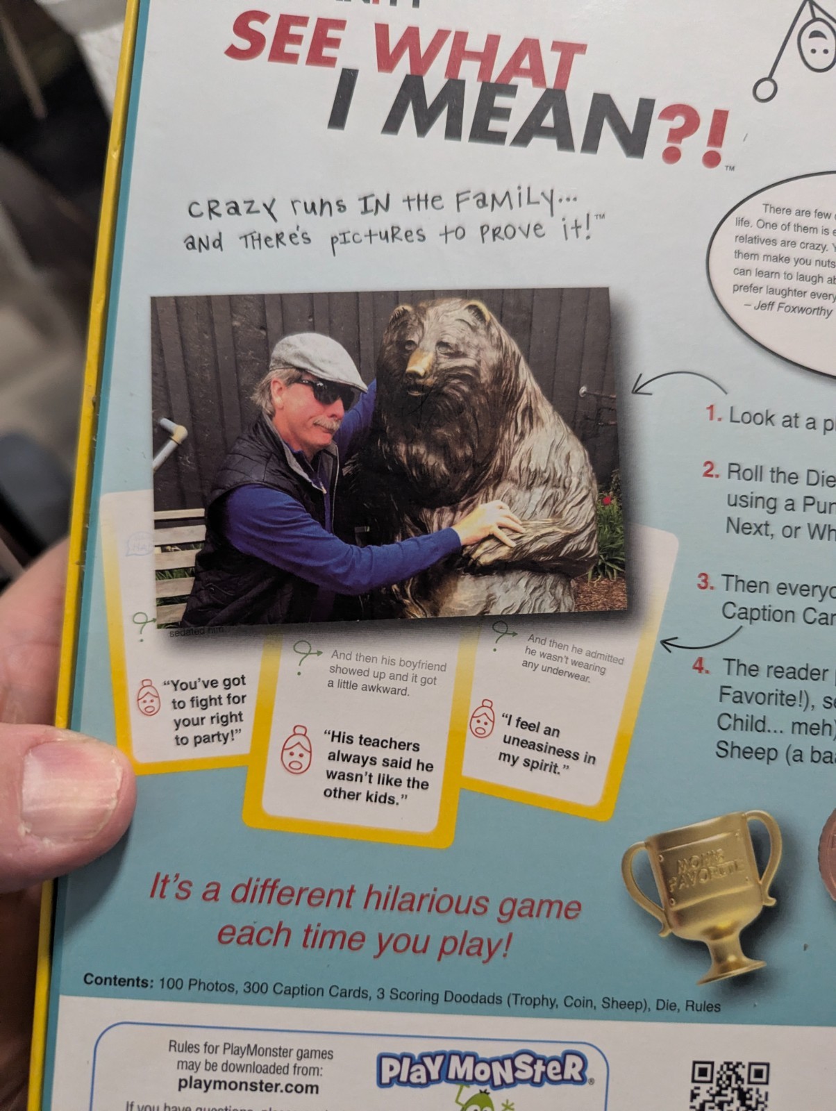 RELATIVE INSANITY SEE WHAT I MEAN?! Card Game 100% COMPLETE 2019