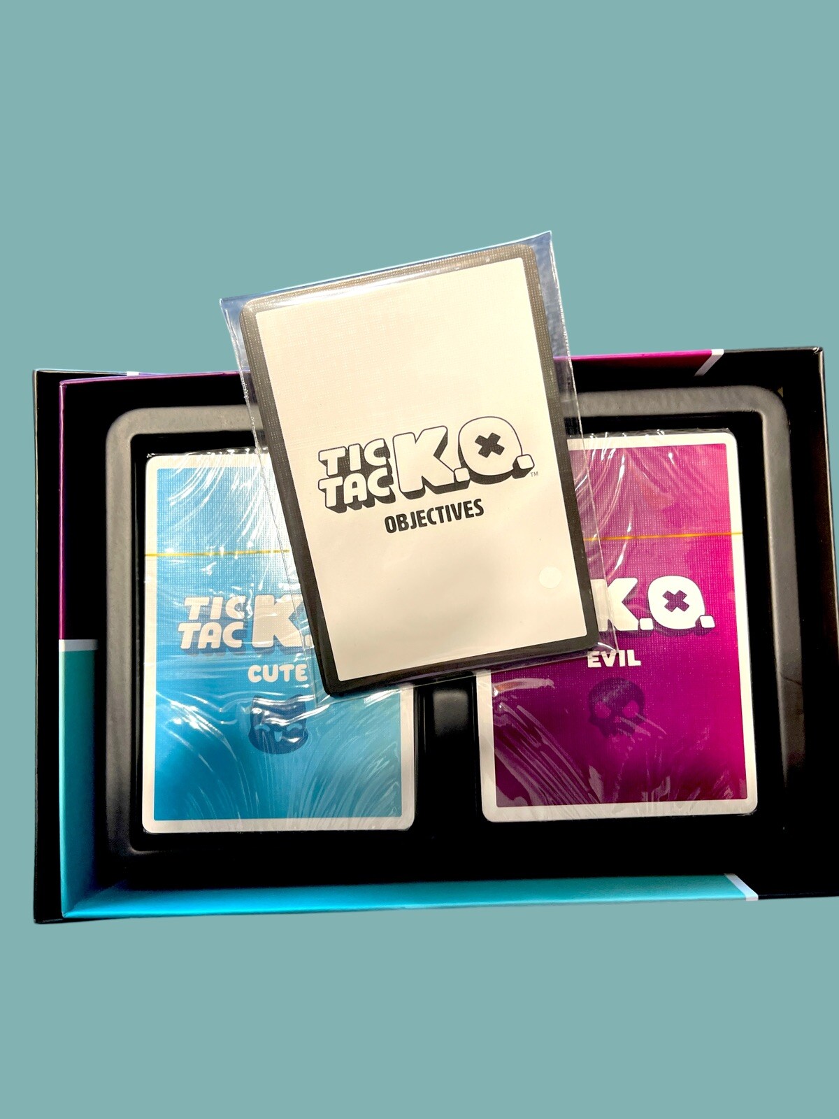 Tic Tac KO Cute vs Evil Card Game NEW 8+ K.O. 2-4 Players Unstable Games Sealed