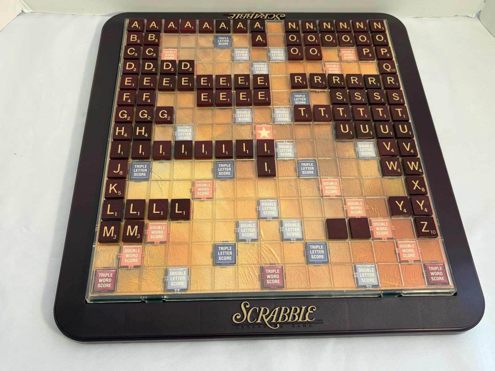 Scrabble Deluxe Edition Crossword Game 1999 100% COMPLETE! EXCELLENT CONDITION