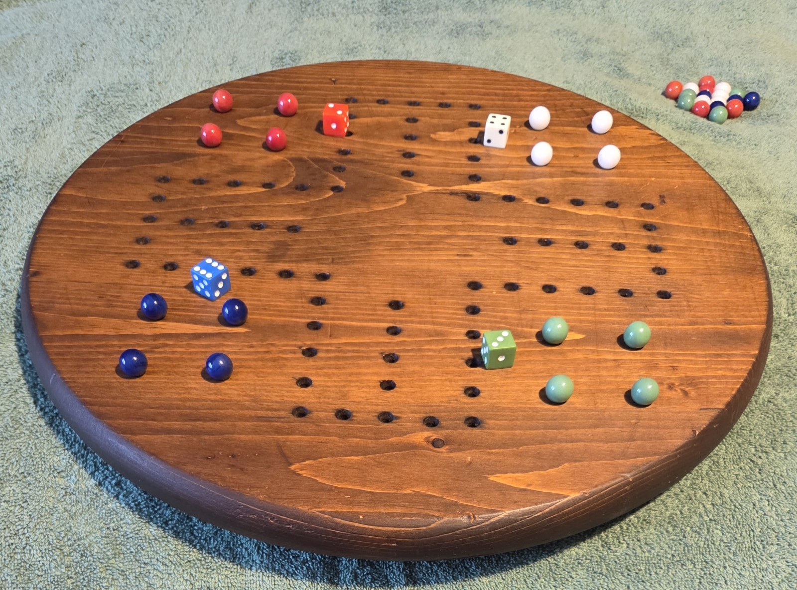 Vintage Aggravation / Wahoo Board Game, Complete with Marbles for 2-4 Players