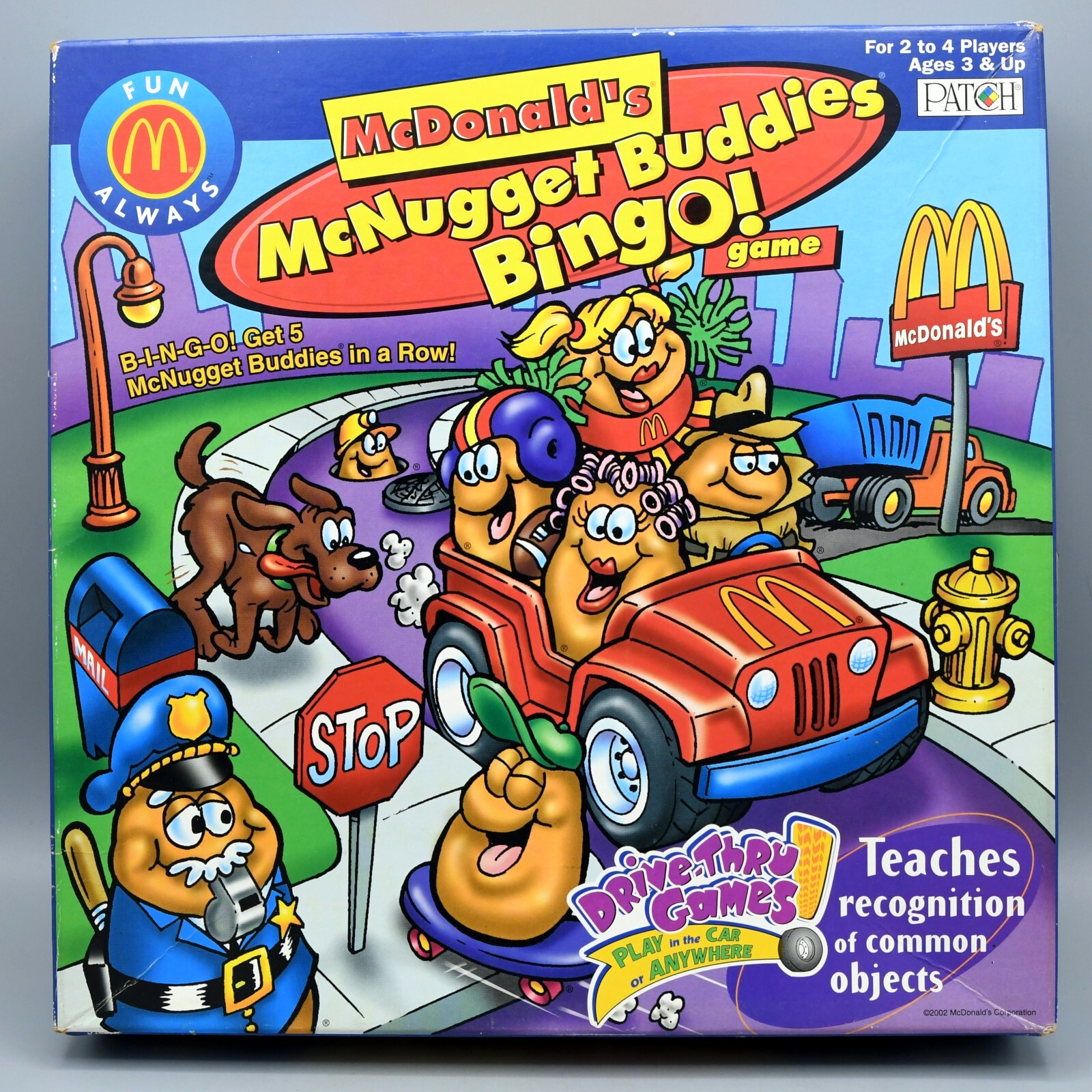 McDonalds McNugget Buddies Bingo Vintage 2002 Patch Products INCOMPLETE