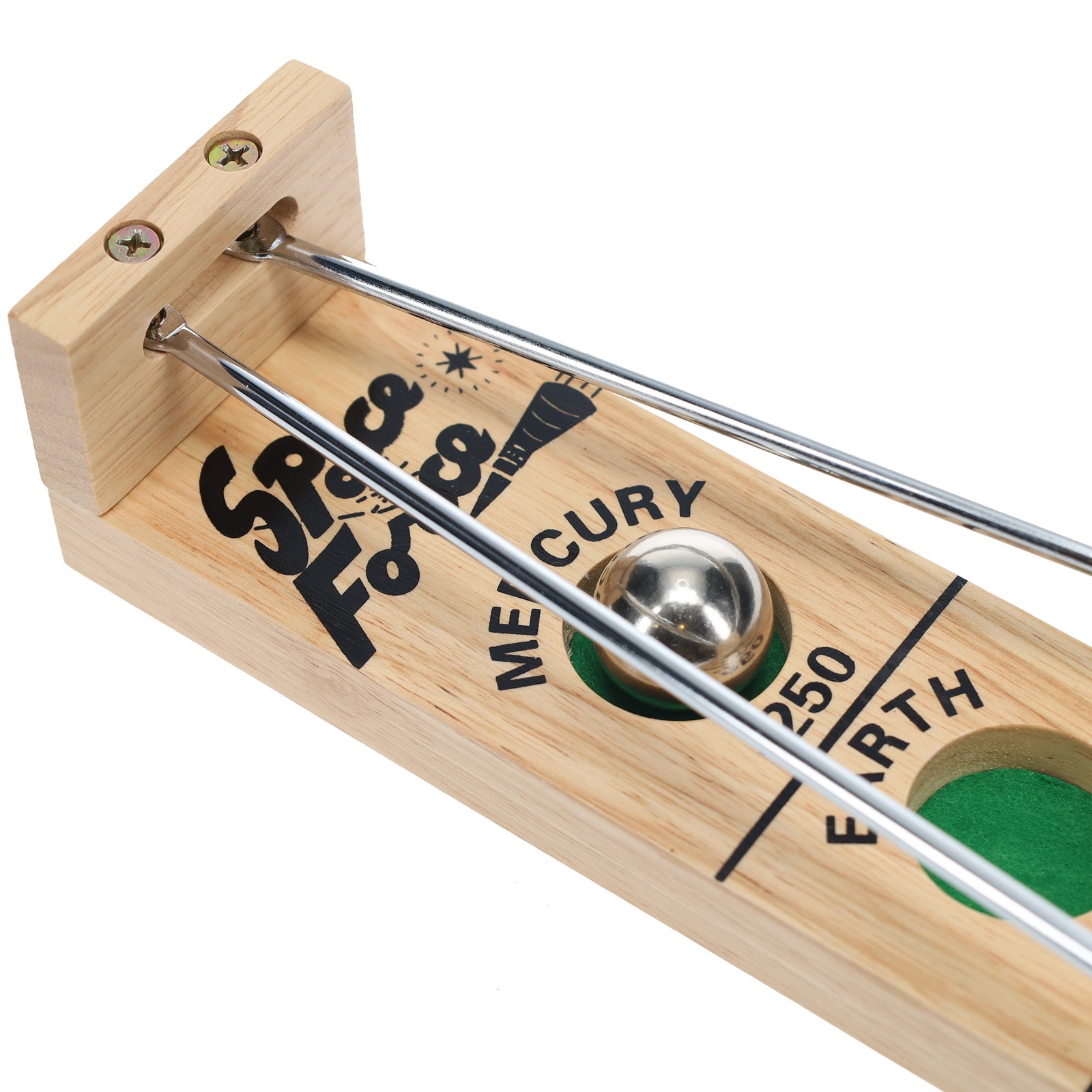 WE Games Shoot The Moon, 1940’s Nostalgia Game, Solid Natural Wood, 18 inches
