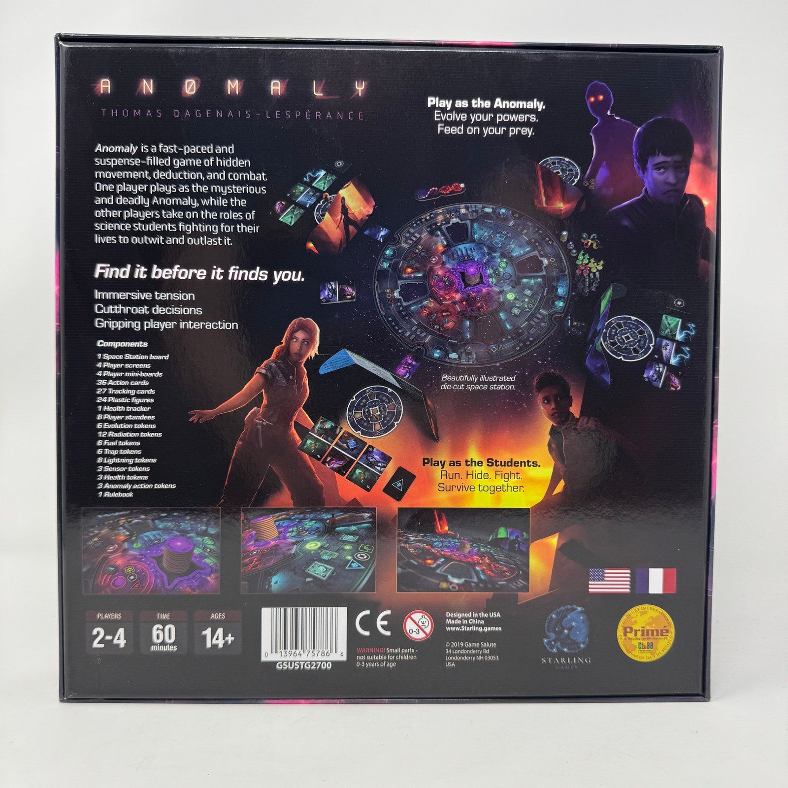 Starling Games Anomaly Board Game Sci-Fi Hidden Movement Deduction GSUSTG2700