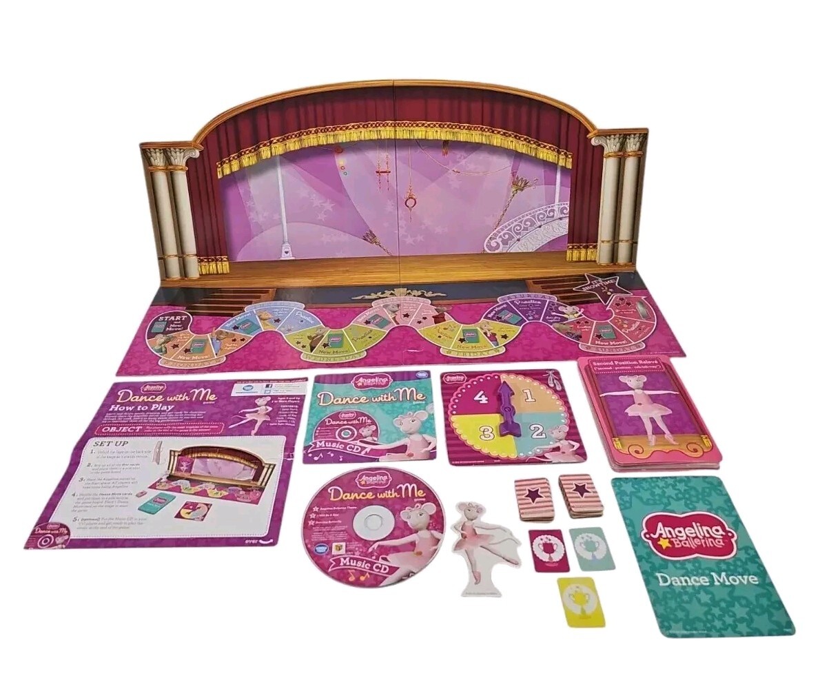Angelina Ballerina Dance with Me Ballet Game W/ Bonus Cd Age 3+ Practice Routine