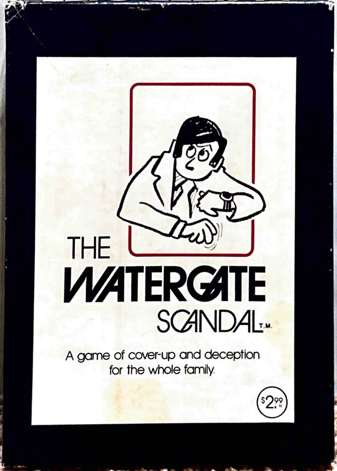 1973 Vintage Watergate Scandal Card Game Mid Century Politics Made in USA