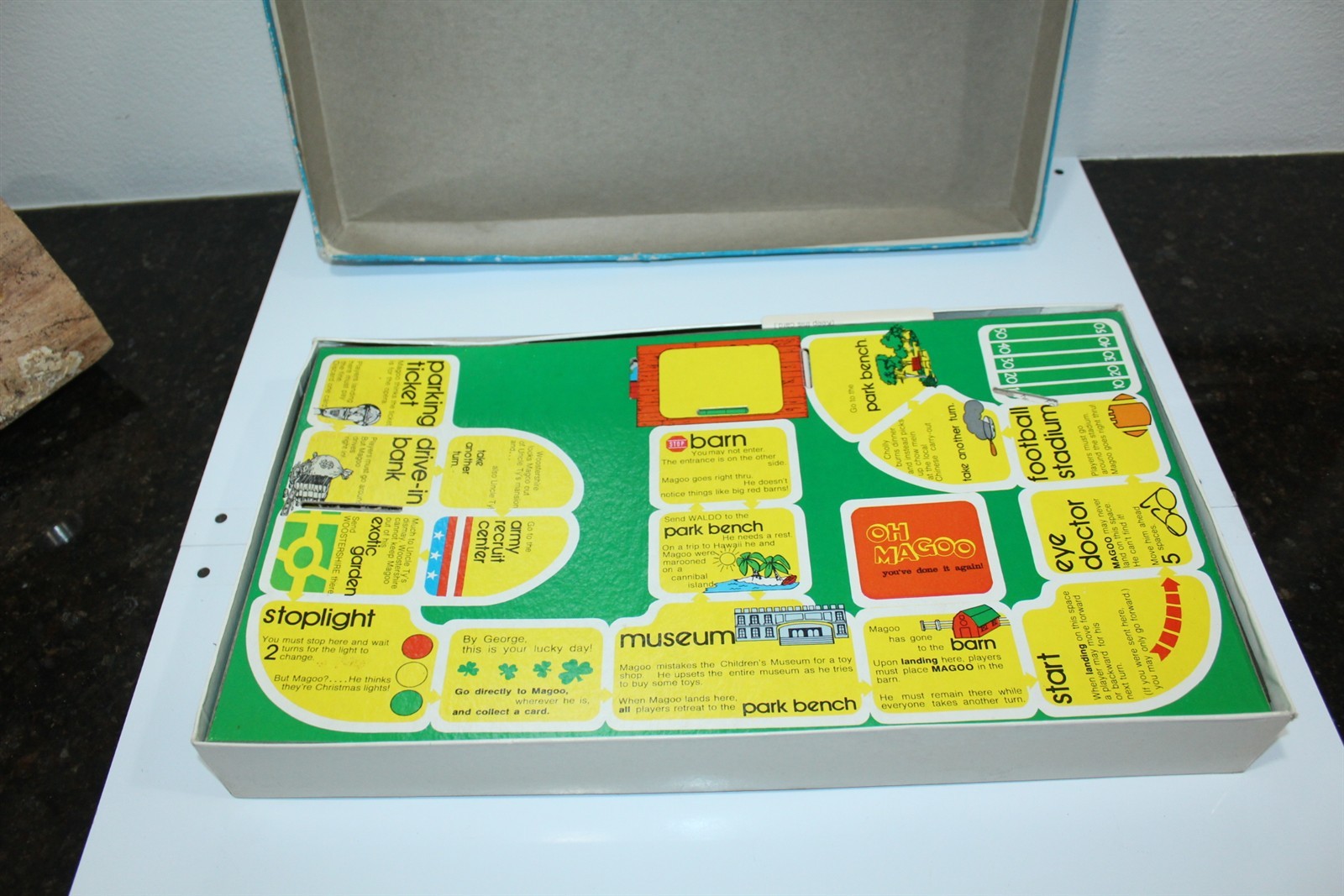 Vintage Mr. Magoo Board Game by Warren In Original Box TV Cartoon Character