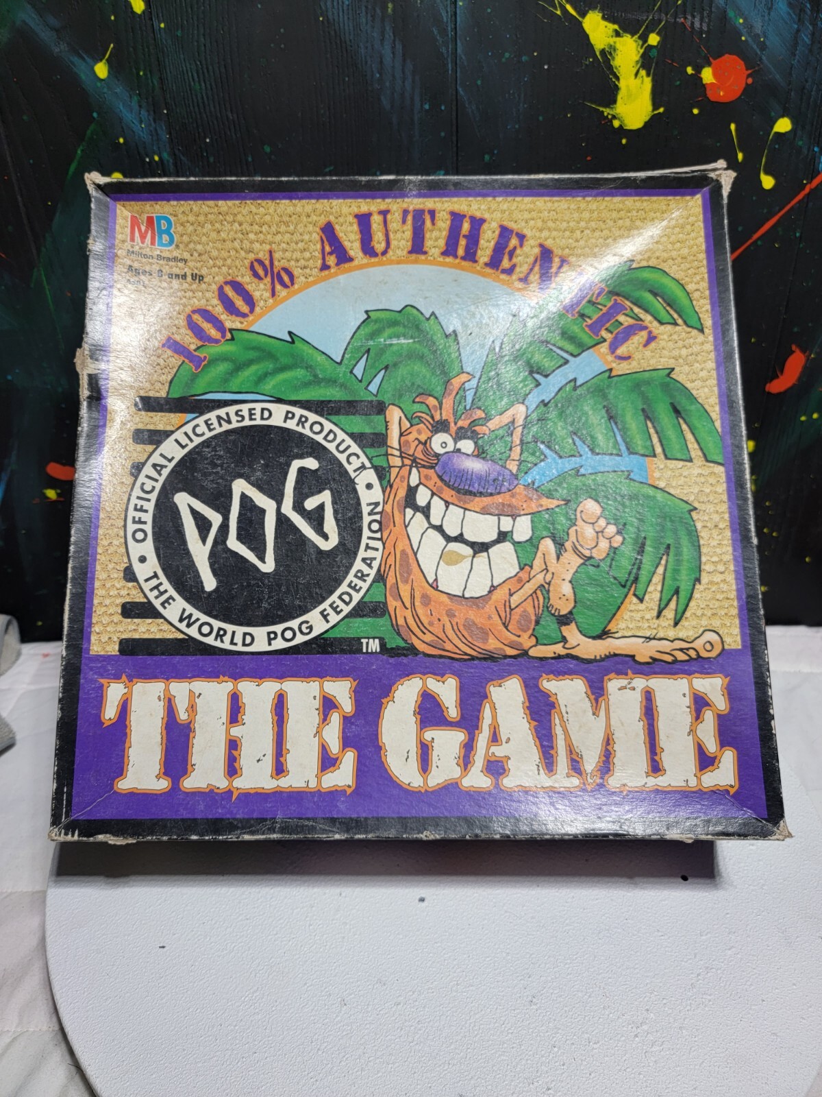 94 Pog the Game “World Pog Federation” VTG Milton Bradley 205 POG 4 Metal SLMRS