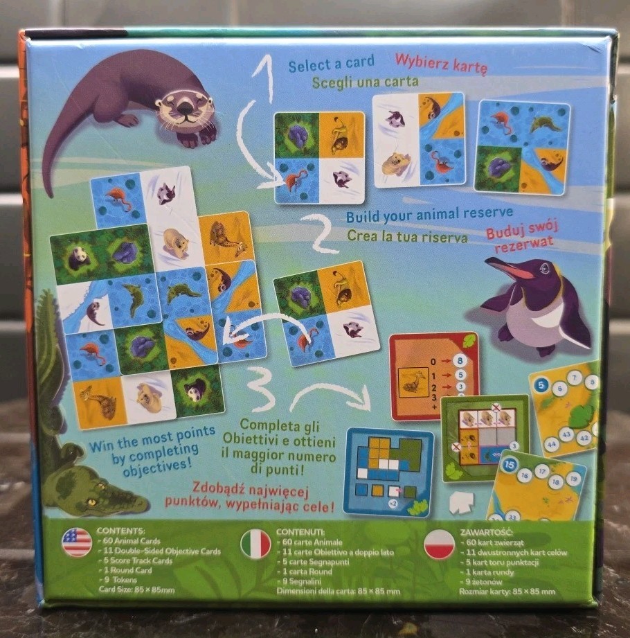 Nimalia Board Game Beautiful Animal Reserve Lucky Duck Games 2022 Complete