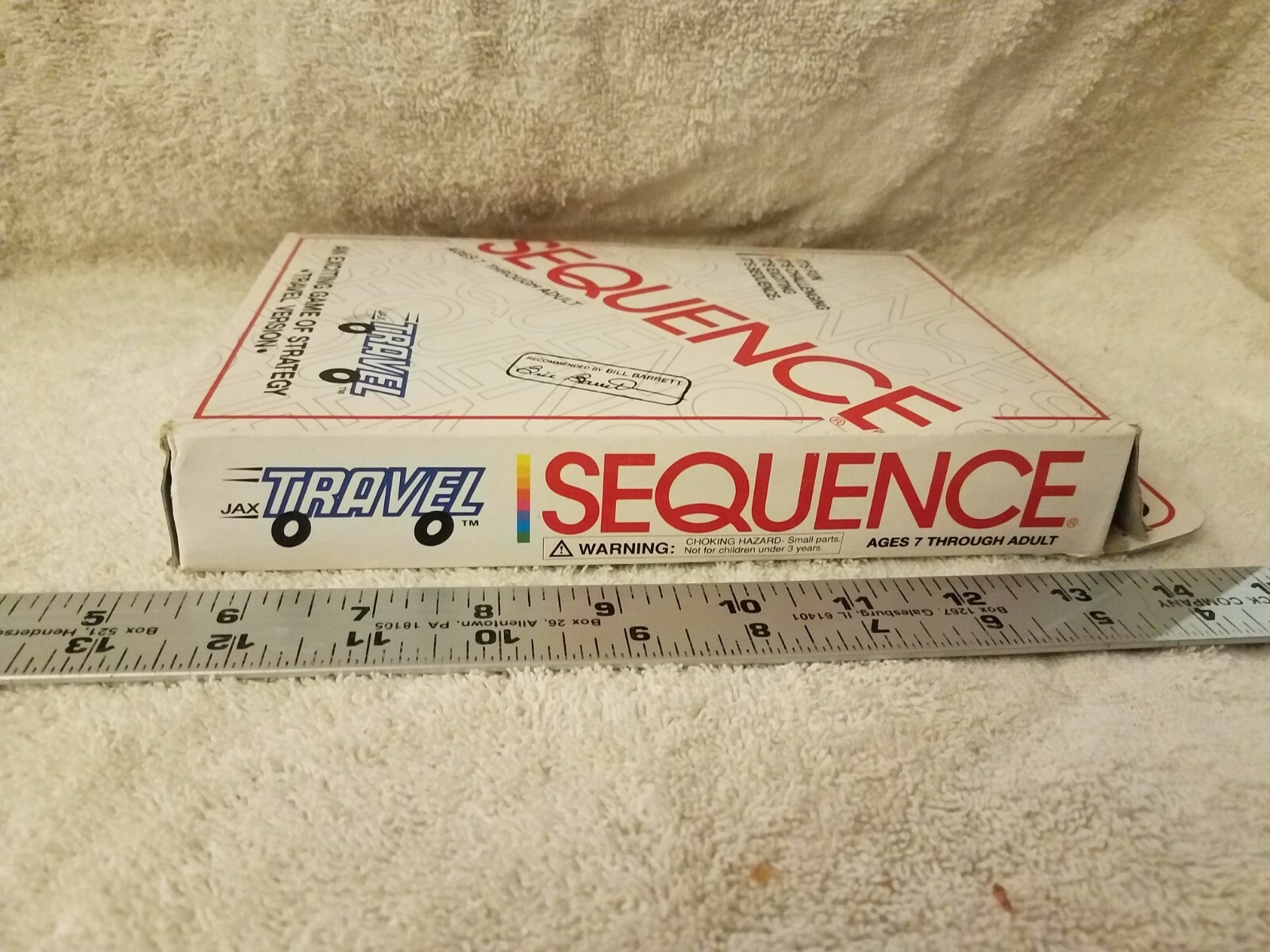 Travel SEQUENCE Game – Jax 1994 -COMPLETE