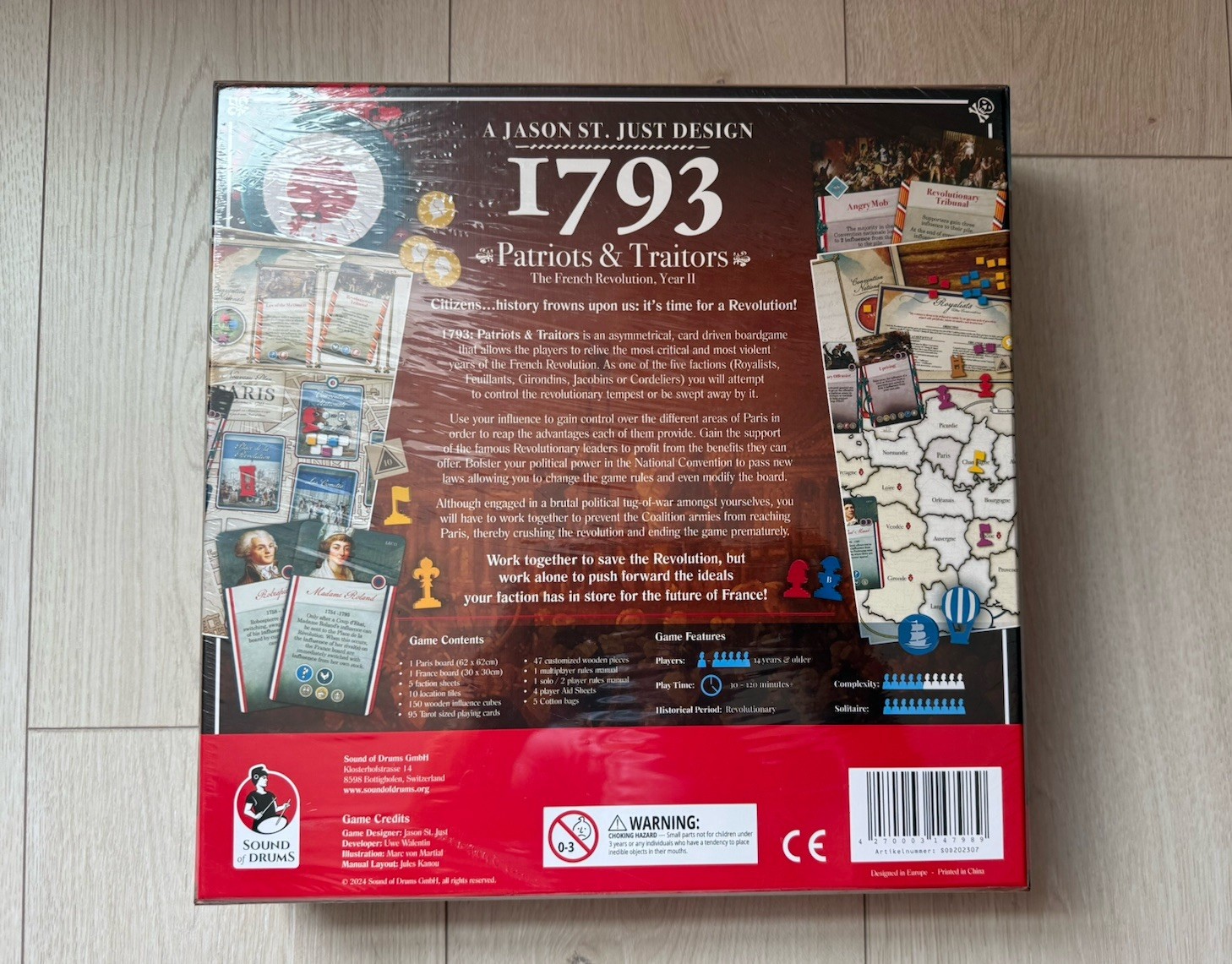1793 Patriots and Traitors Board Game Kickstarter Edition