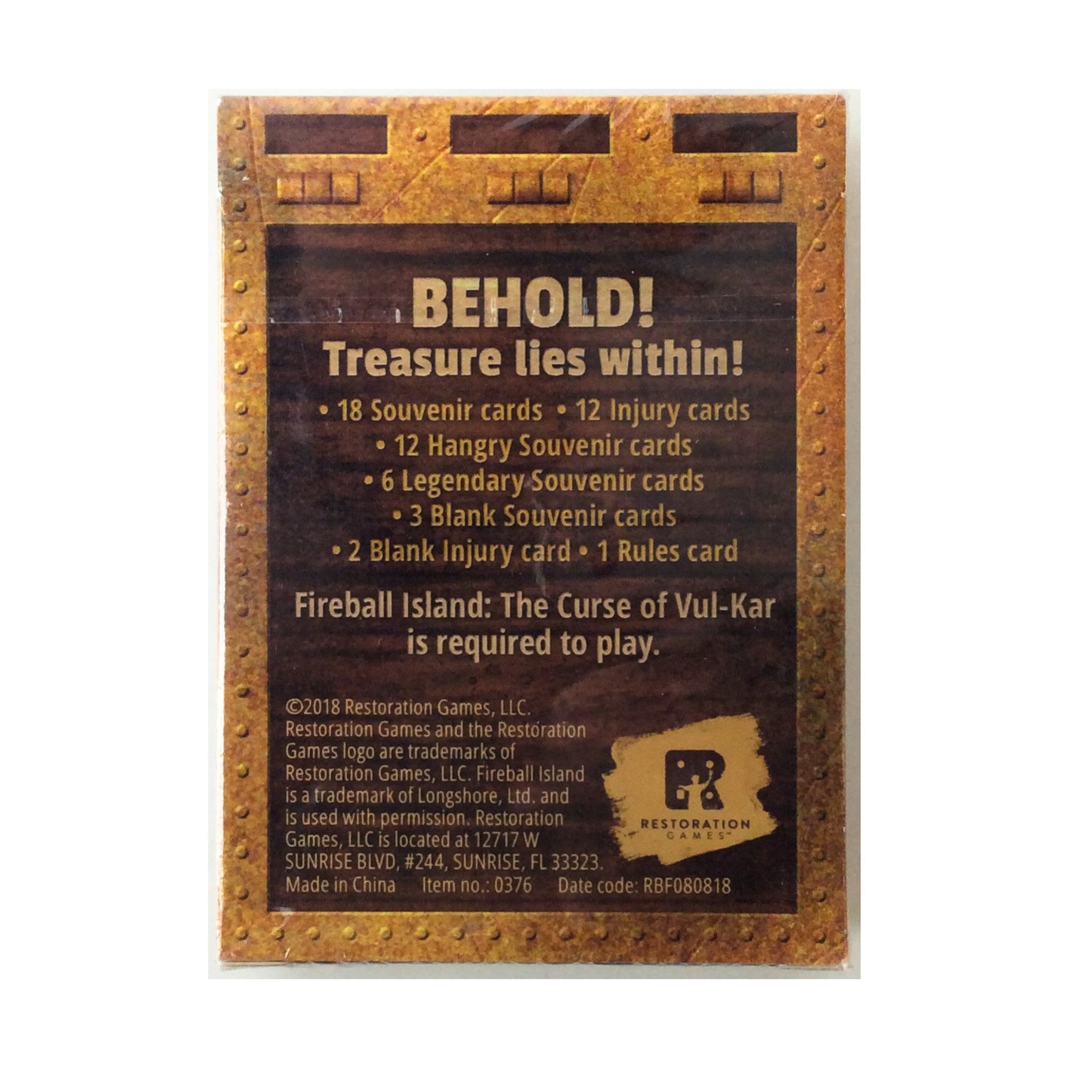 Restoration Board Game Treasure Trove Expansion SW (New)