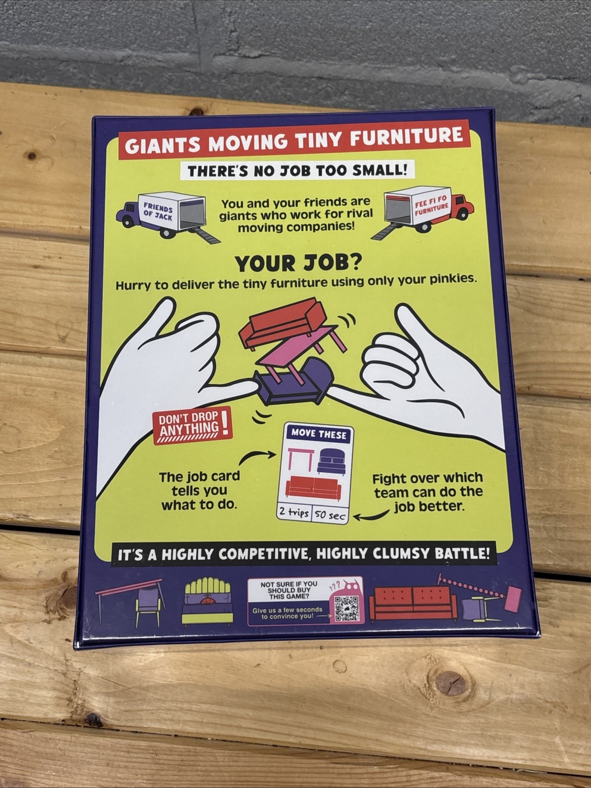 Giants Moving Tiny Furniture – Game by Exploding Kittens New In Box