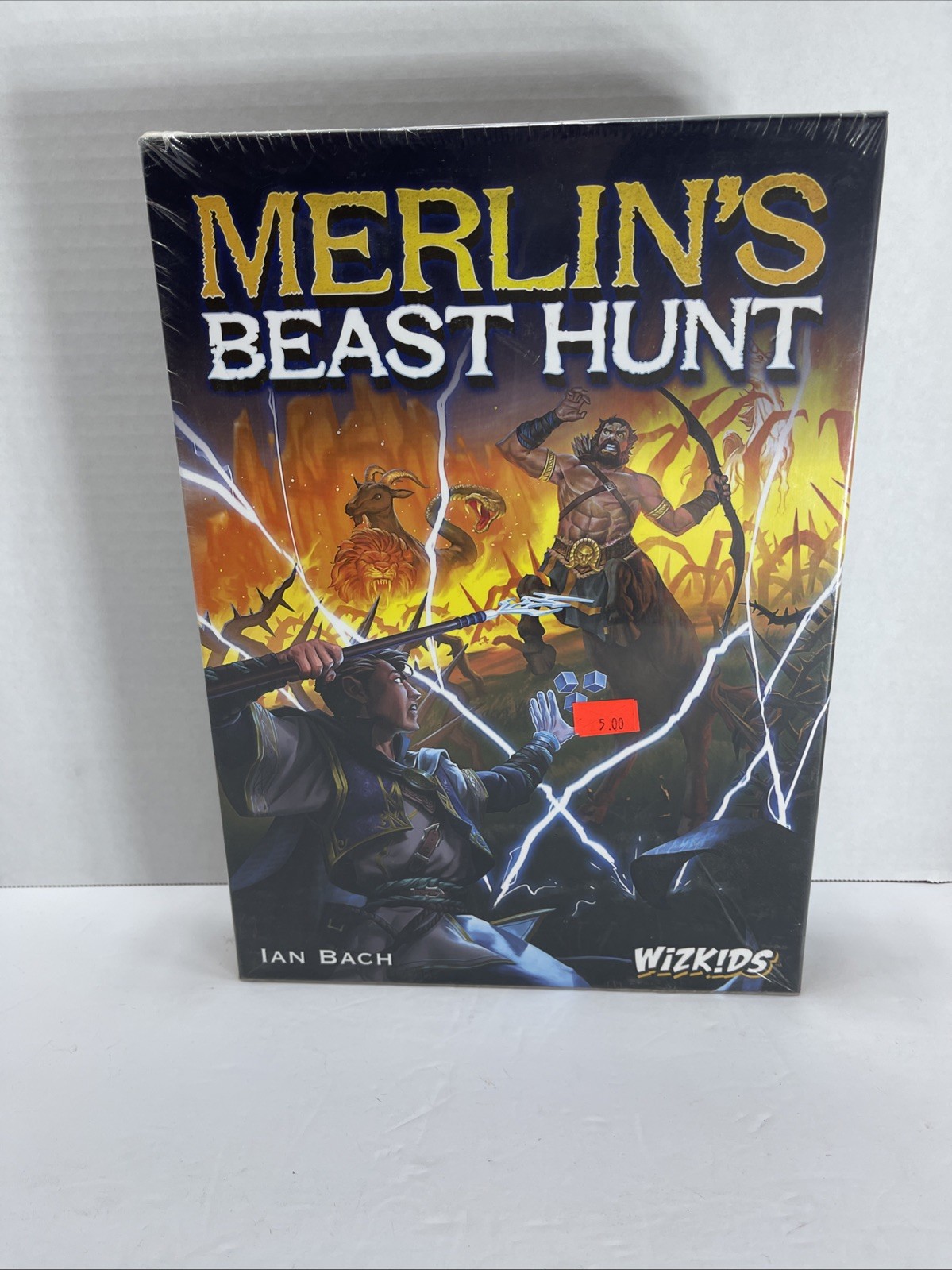 Merlin’s Beast Hunt Board Game – Ian Bach – by WizKids/NECA, New Sealed
