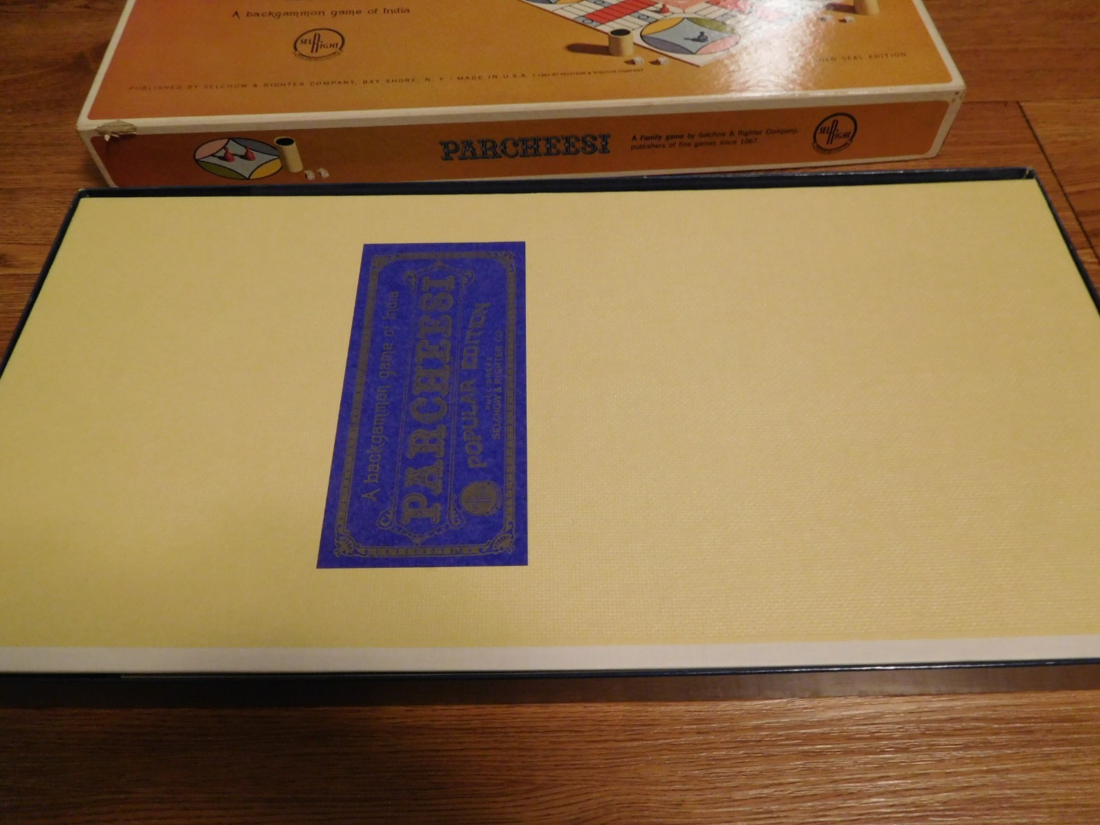 Vintage 1964 Parcheesi Gold Seal Edition No. 2 Selchow & Righter Board Game…