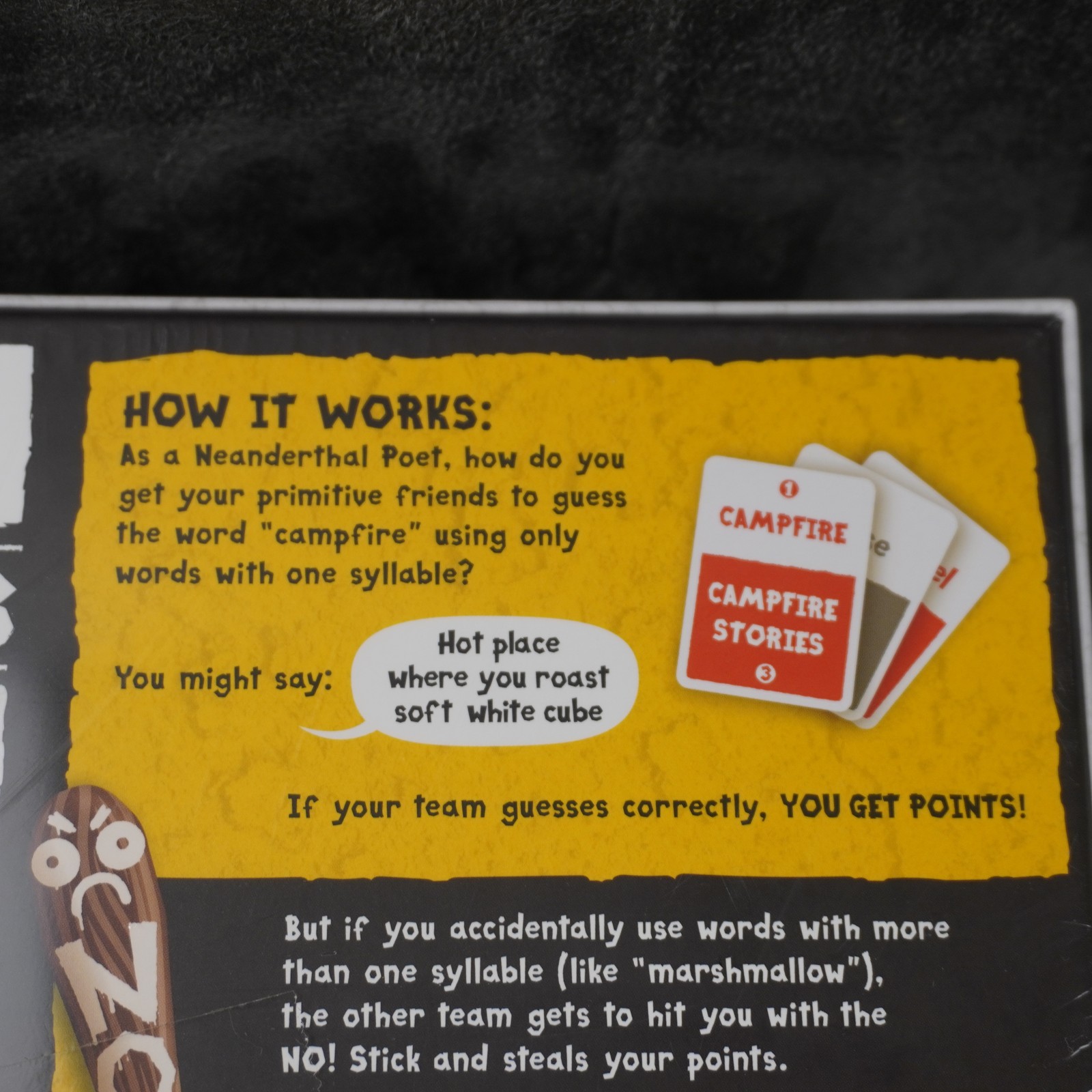 Poetry for Neanderthals Game Exploding Kittens Party Ages 7+ Inflatable Stick Ne