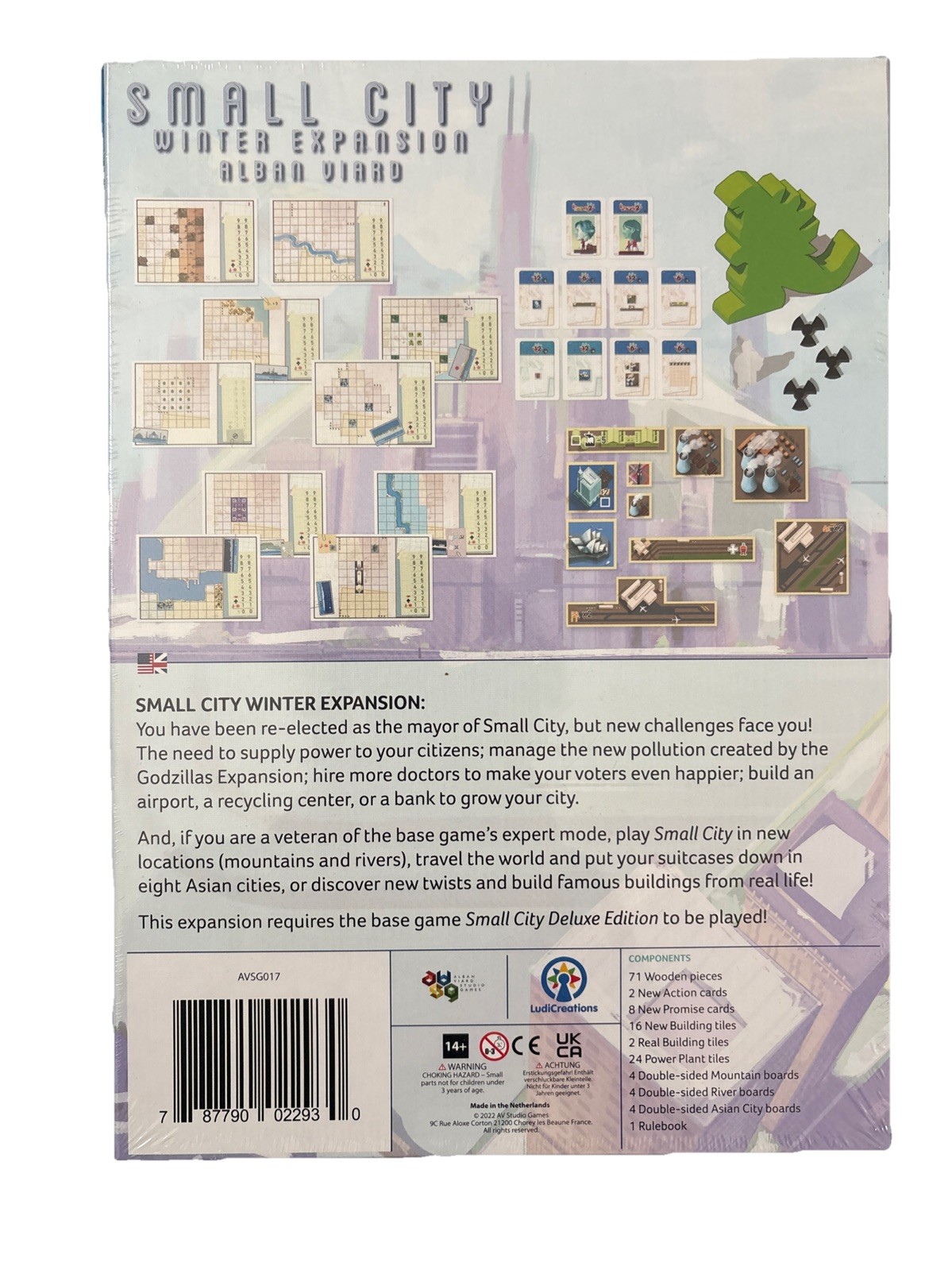 Small City Deluxe Edition+Winter Expansion. Brand New. Made In Netherlands. 14+