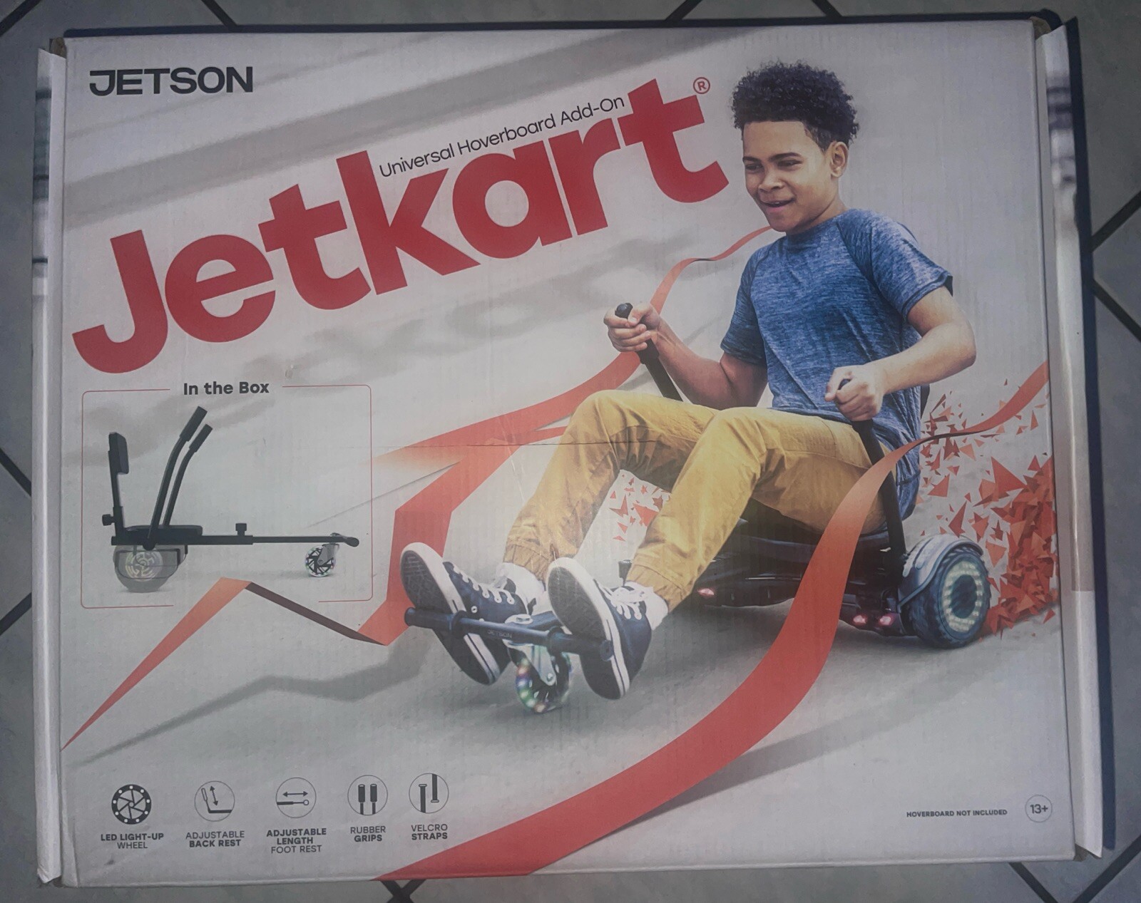 Jetson JetKart Universal Hoverboard Attachment Go Kart Seat Black NEW