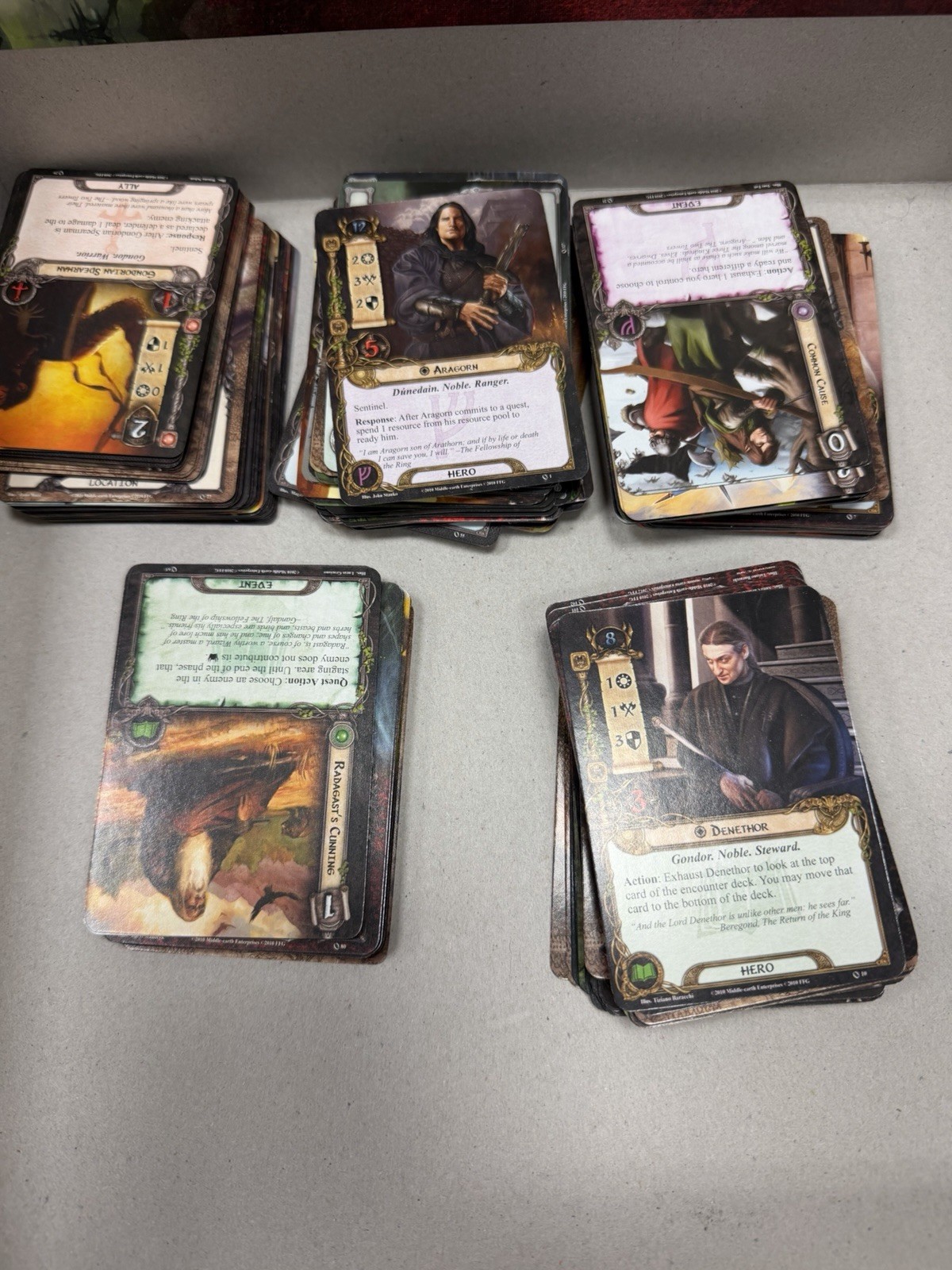 Lord of the Rings Card Game (Nate French) Fantasy Flight LoTR 100% COMPLETE
